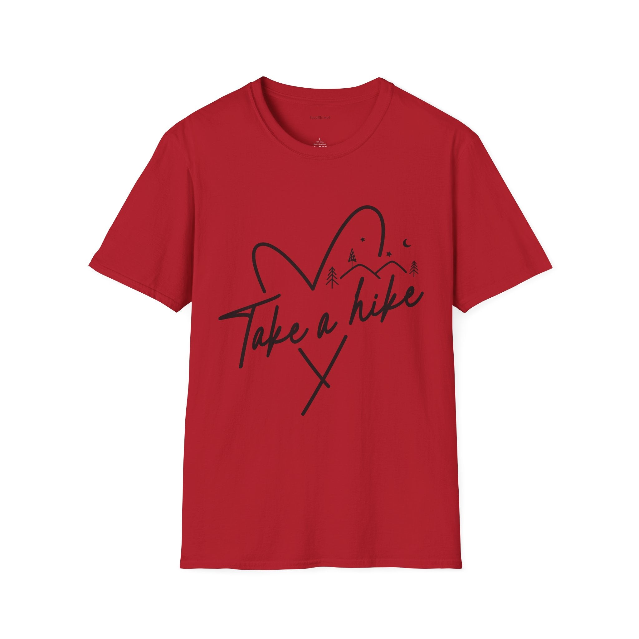 Take a Hike (black) - Unisex Softstyle T-Shirt 100% Cotton Graphic