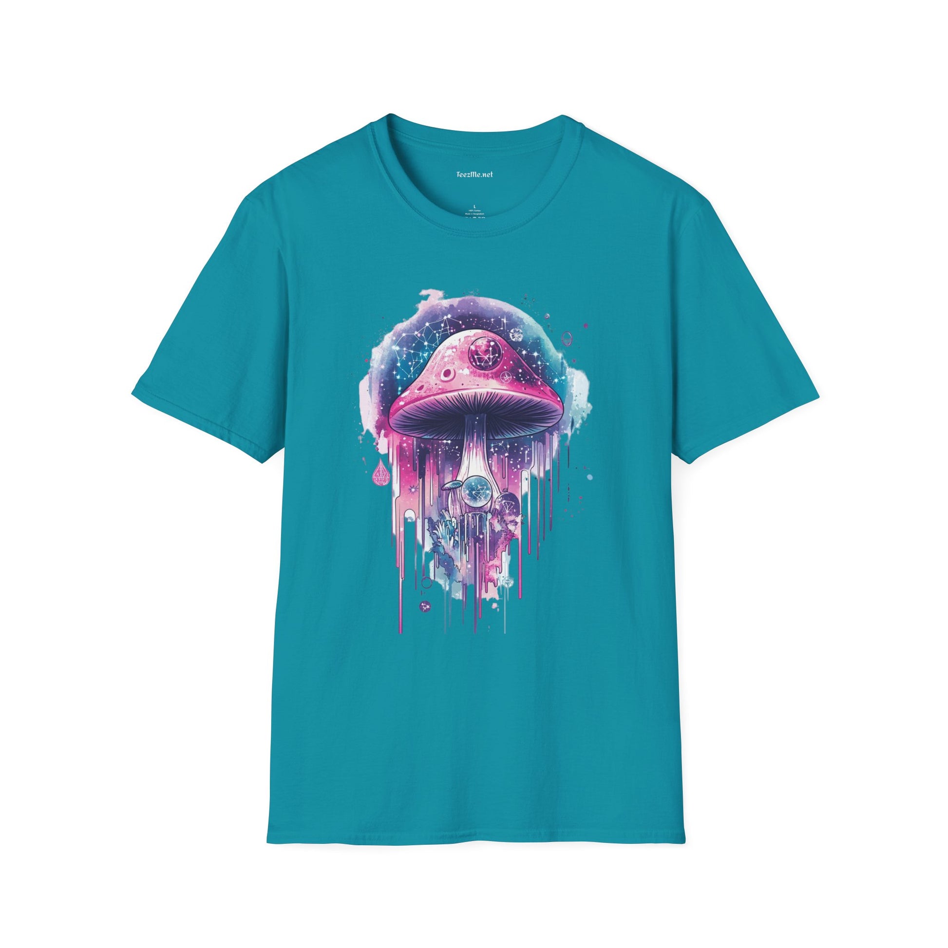 Abstract Mushroom Unisex Softstyle T-Shirt 100% Cotton Graphic