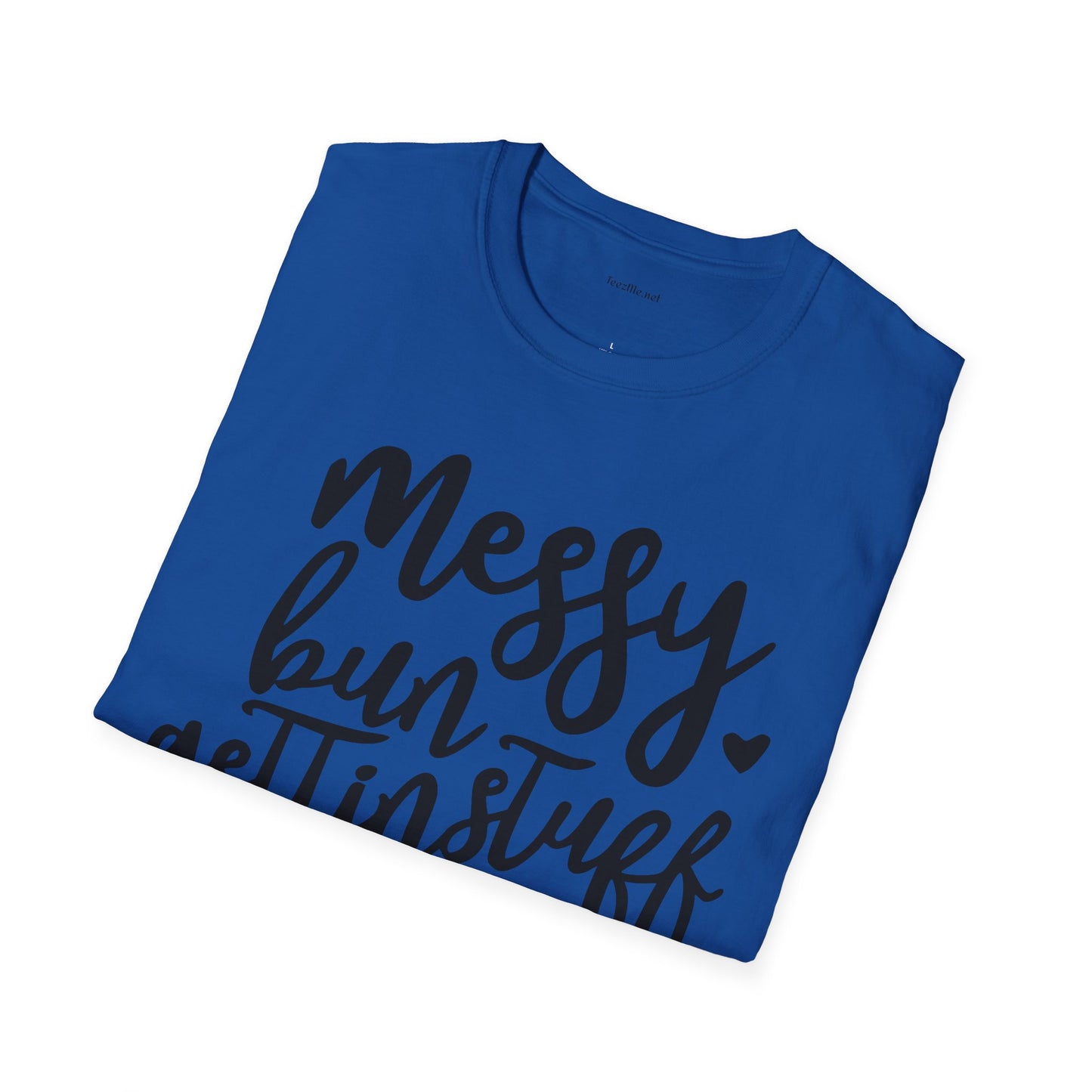 Messy Bun  - Unisex Softstyle T-Shirt 100% Cotton Graphic