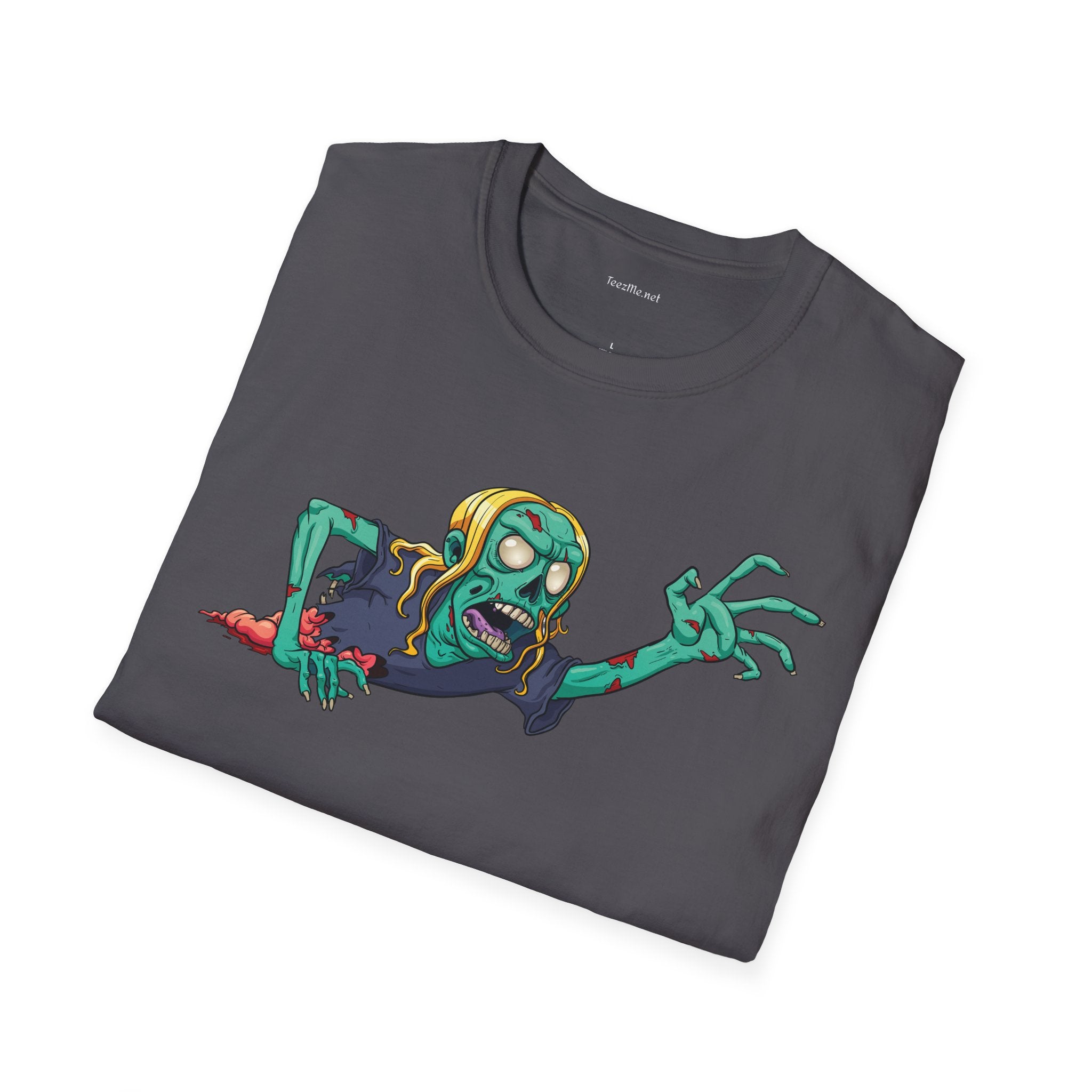 Zombie Grab - Unisex Softstyle T-Shirt 100% Cotton Graphic