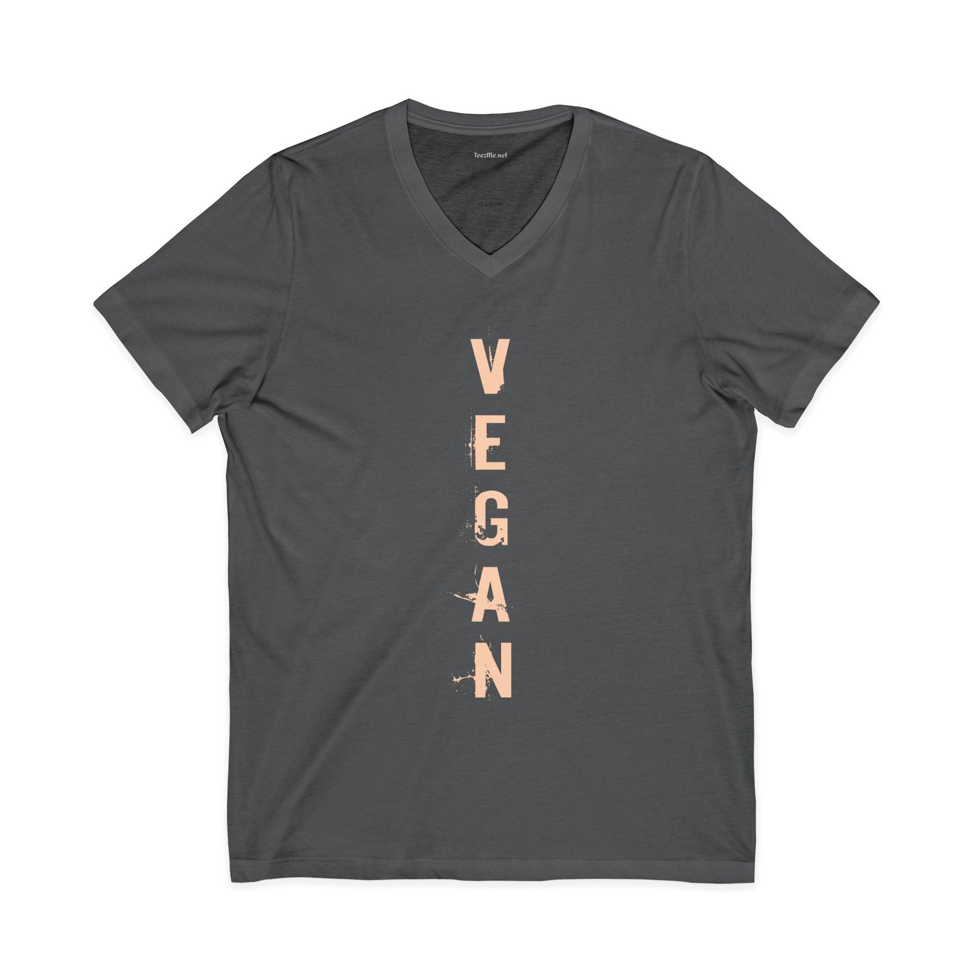 VEGAN Unisex Jersey Short Sleeve V-Neck Tee