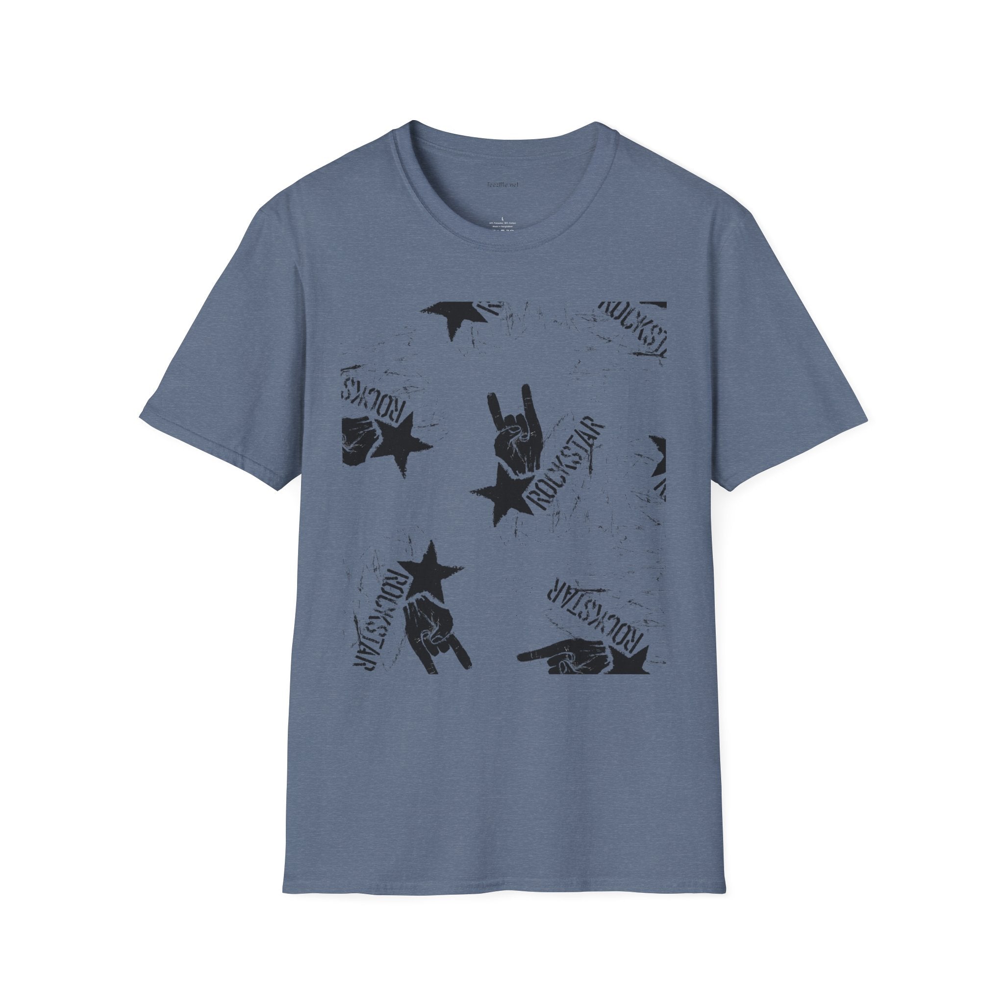 ROCK STAR illustation - Unisex Softstyle T-Shirt 100% Cotton Graphic