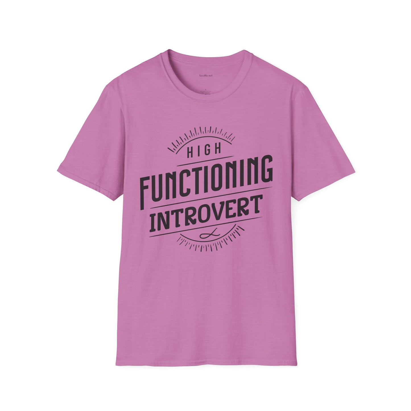 Functioning Introvert - Unisex Softstyle T-Shirt 100% Cotton Graphic
