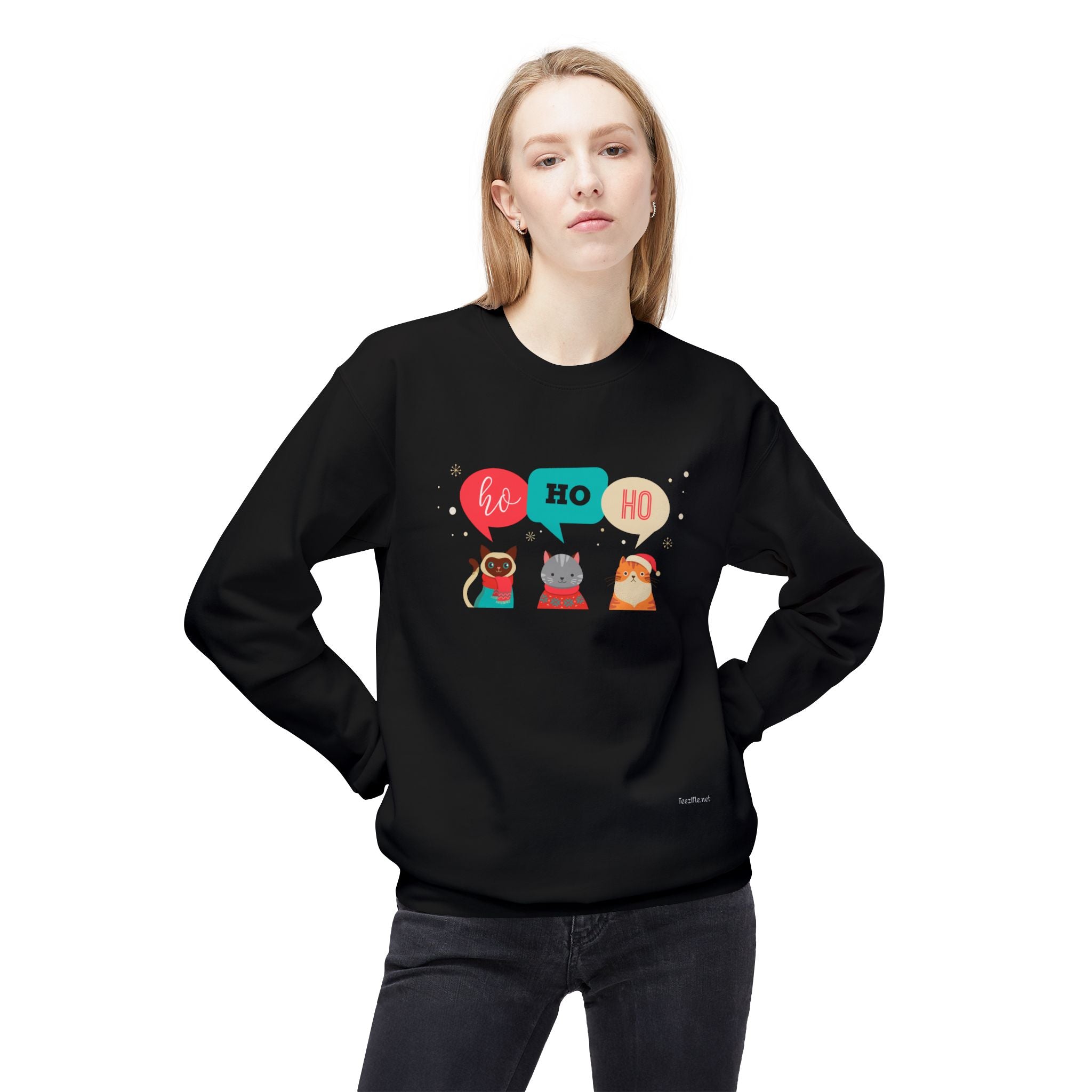 Ho Ho Ho - Unisex Midweight Softstyle Fleece Crewneck Sweatshirt