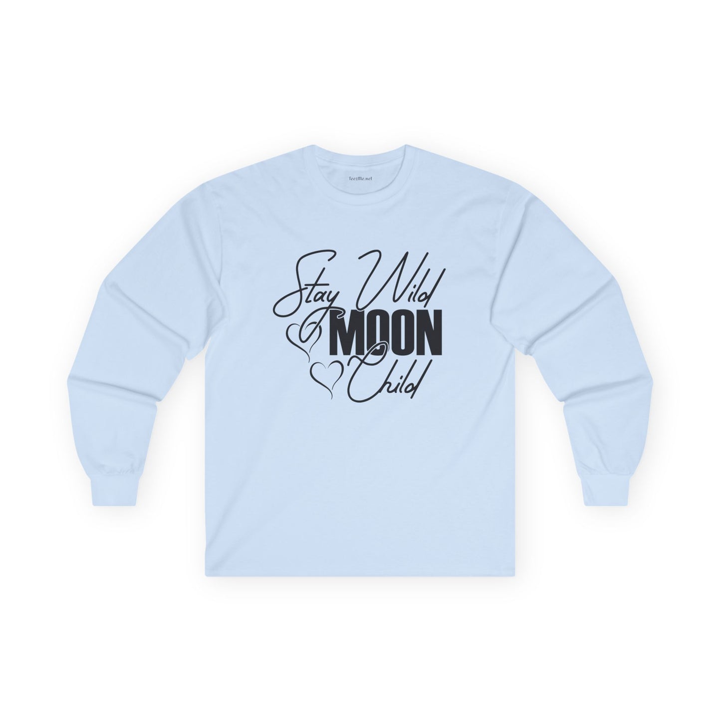 Stay Wild Moon Child with hearts Unisex Ultra Cotton Long Sleeve Tee