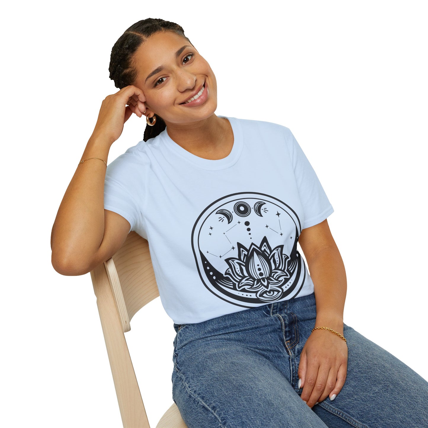 Moon Phase - Unisex Softstyle T-Shirt 100% Cotton Graphic