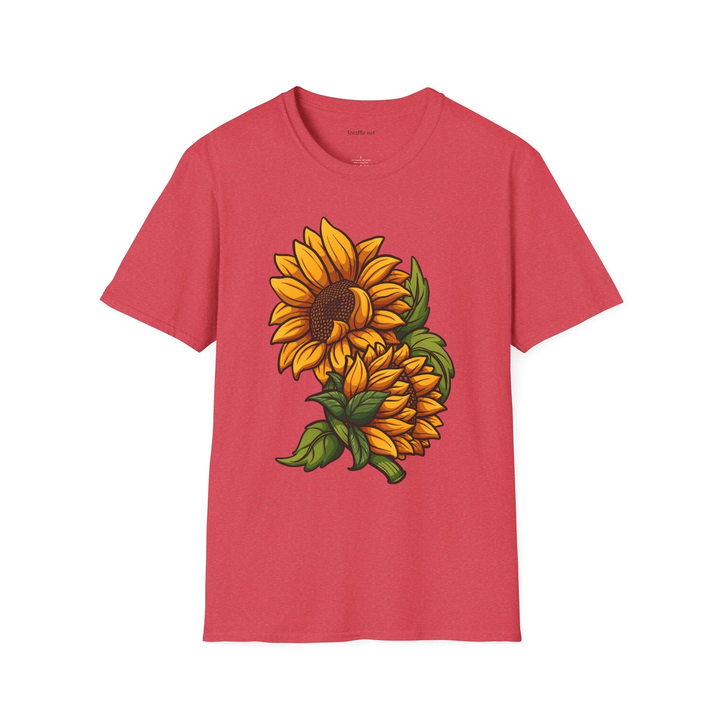 Sunflower (image) - Unisex Softstyle T-Shirt 100% Cotton Graphic