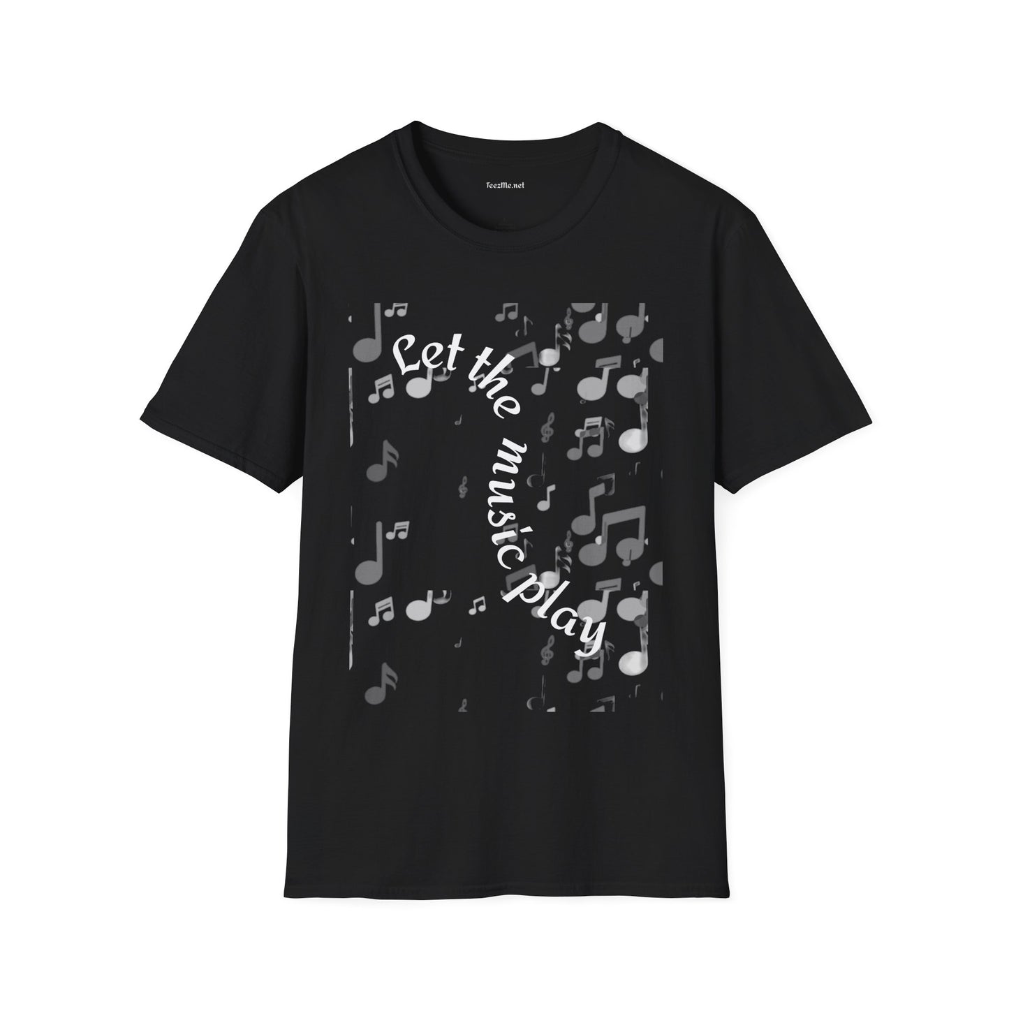 Let the music play - Unisex Sofy-Style Cotton Tee 100% Cotton