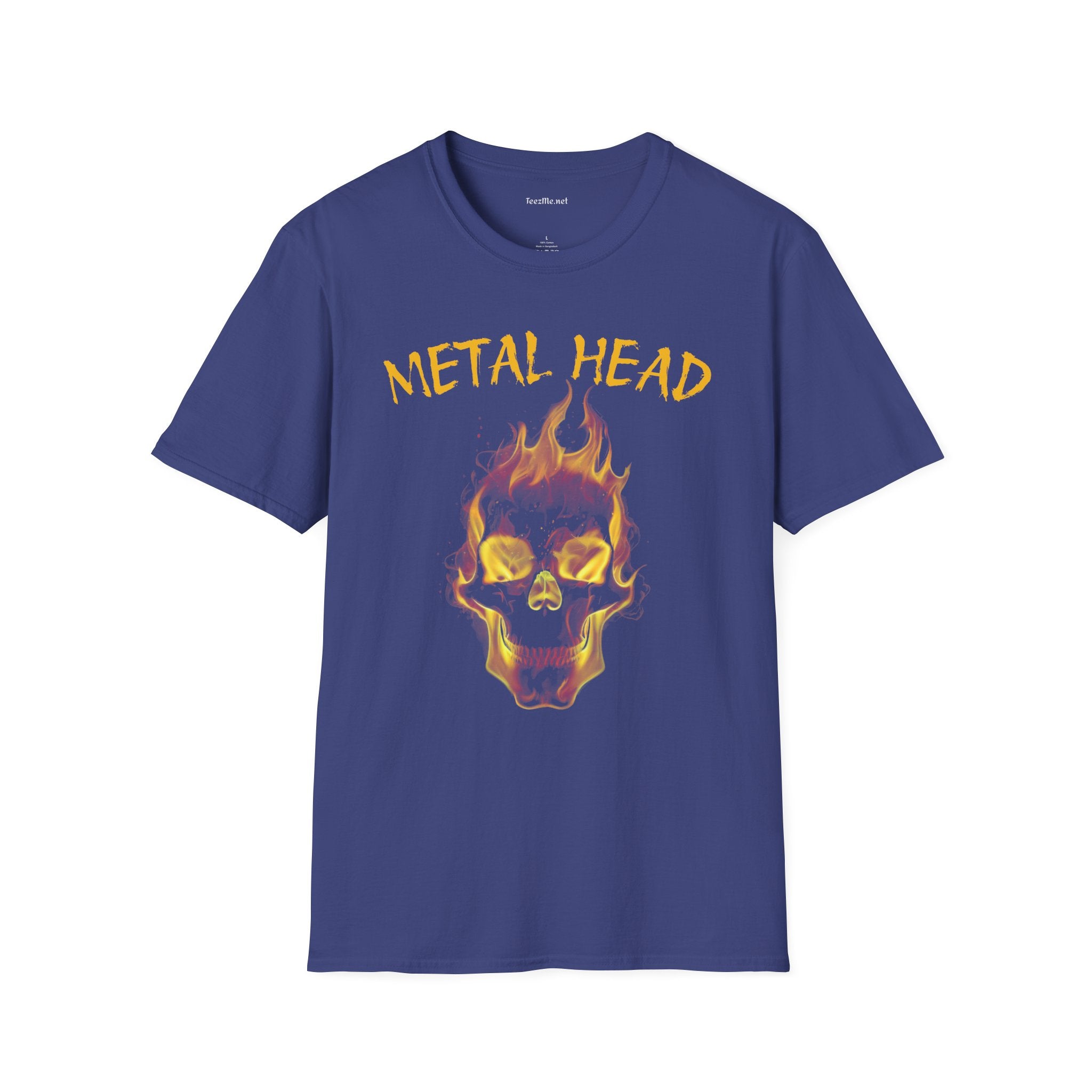 Metal Head - Unisex Softstyle T-Shirt 100% Cotton Graphic