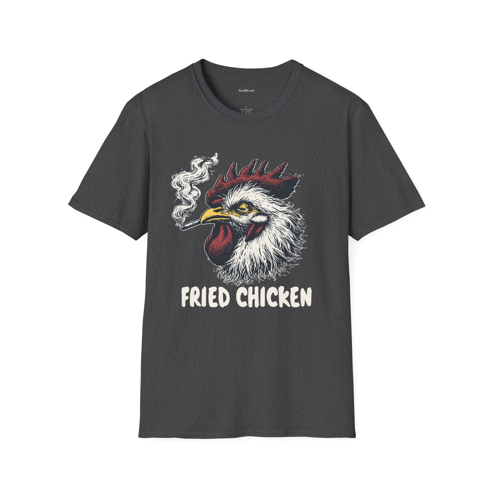 Fried Chicken Weed Unisex Softstyle T-Shirt 100% Cotton Graphic