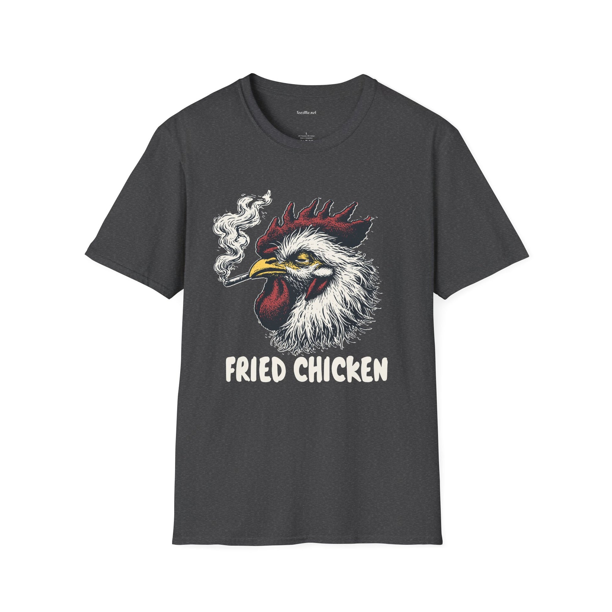 Fried Chicken Weed Unisex Softstyle T-Shirt 100% Cotton Graphic