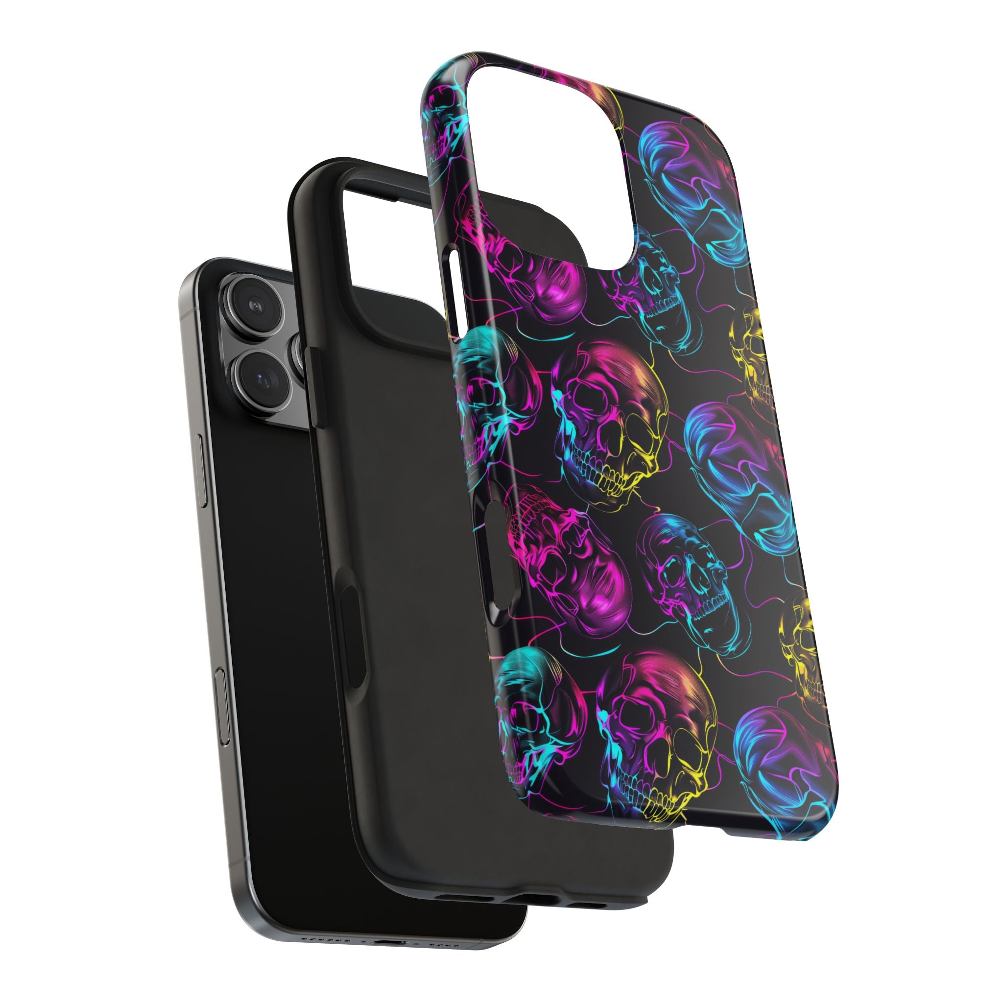 Neon Skull Cell Phone Case Tough Phone Cases