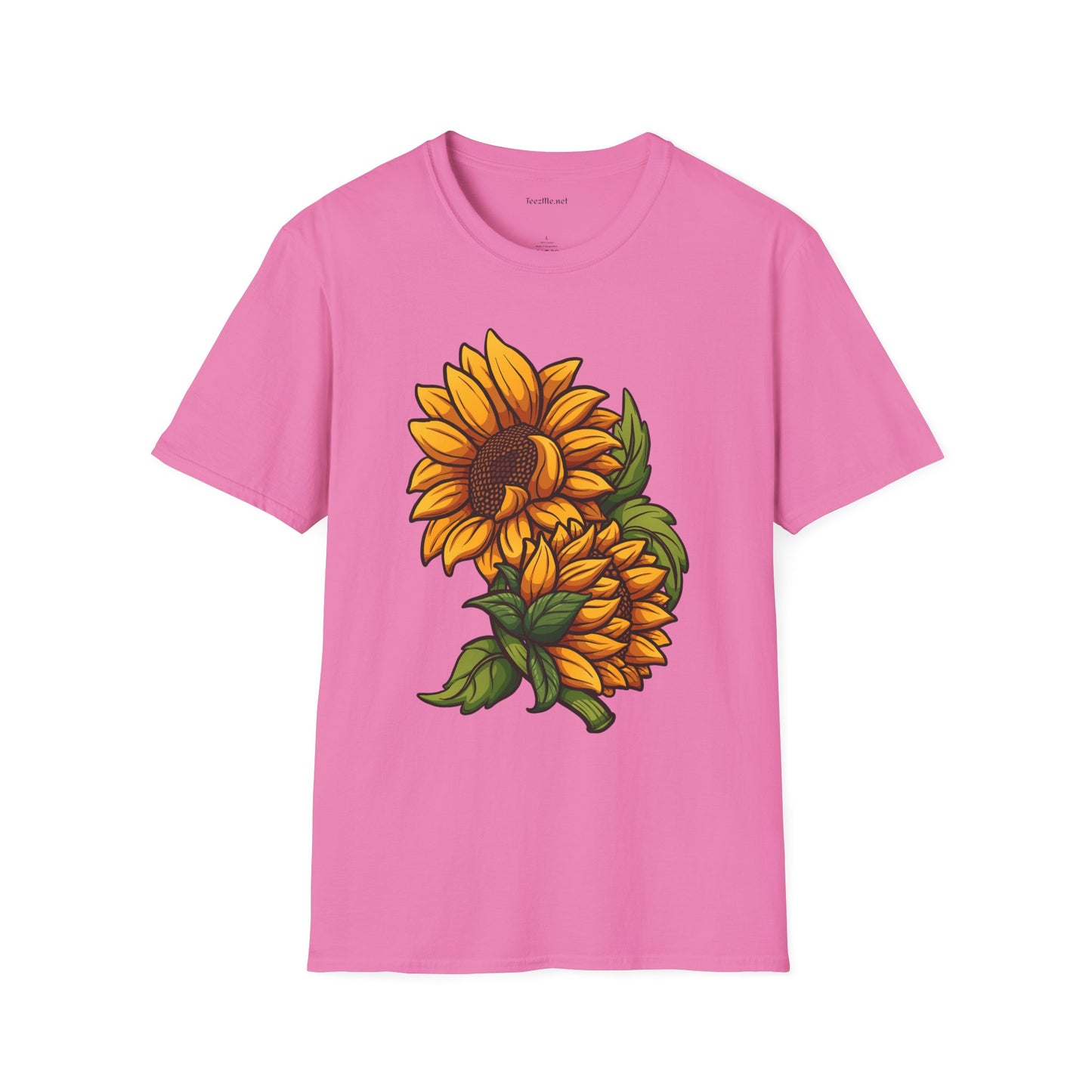 Sunflower (image) - Unisex Softstyle T-Shirt 100% Cotton Graphic