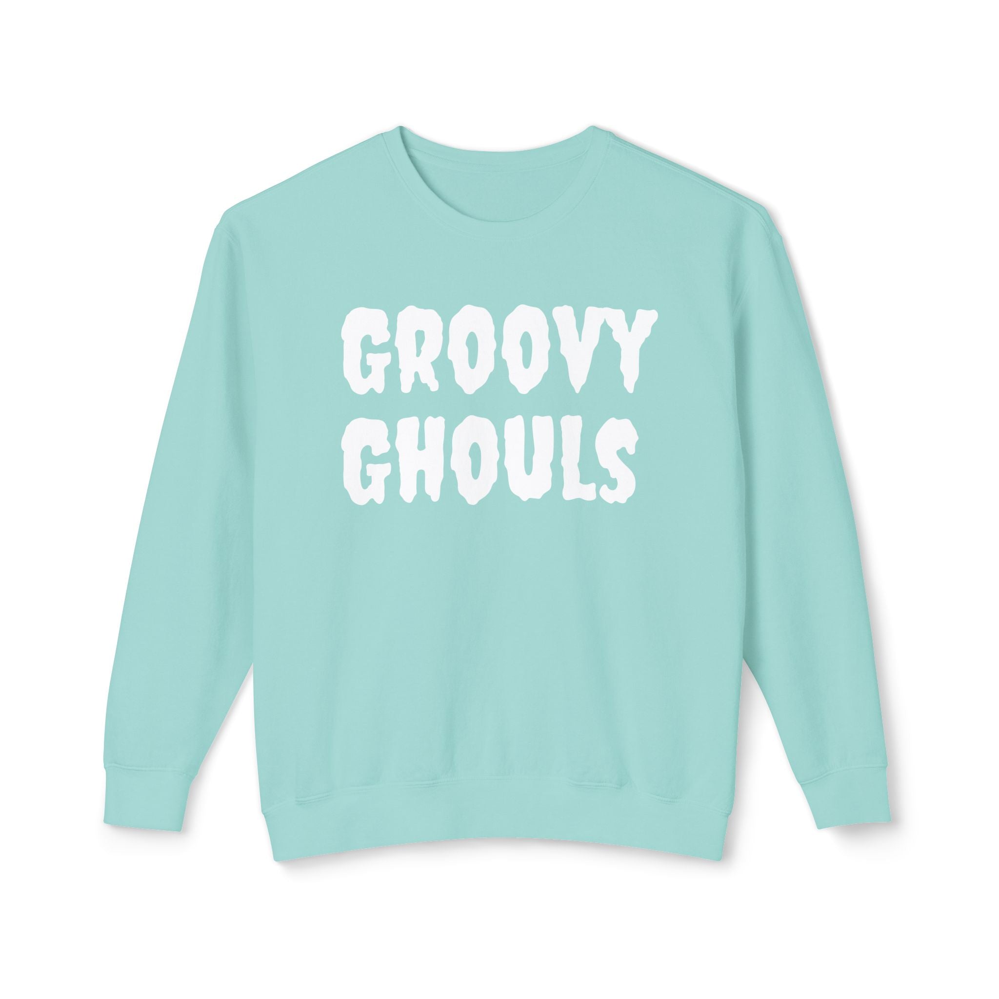 Groovy Ghouls - Unisex Lightweight Crewneck Sweatshirt