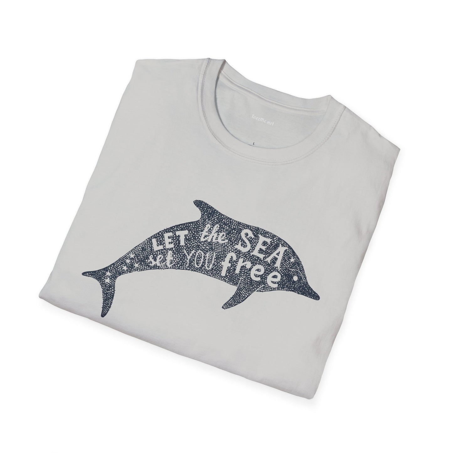Let the sea - Unisex Softstyle T-Shirt 100% Cotton Graphic