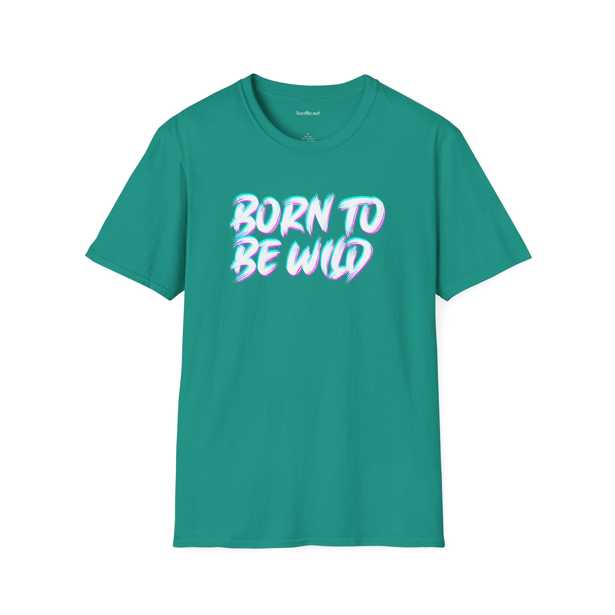Born To Be Wild2 Unisex Softstyle T-Shirt 100% Cotton Graphic