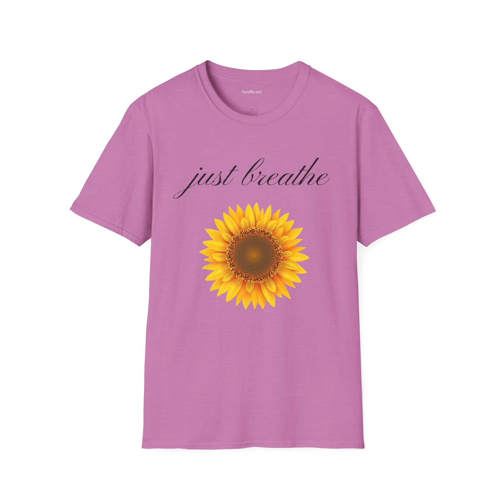 Just breathe - Unisex Softstyle T-Shirt 100% Cotton Graphic
