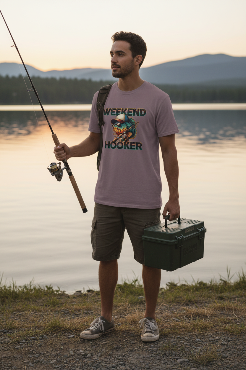 Weekend Hooker  - Unisex Softstyle T-Shirt 100% Cotton Graphic