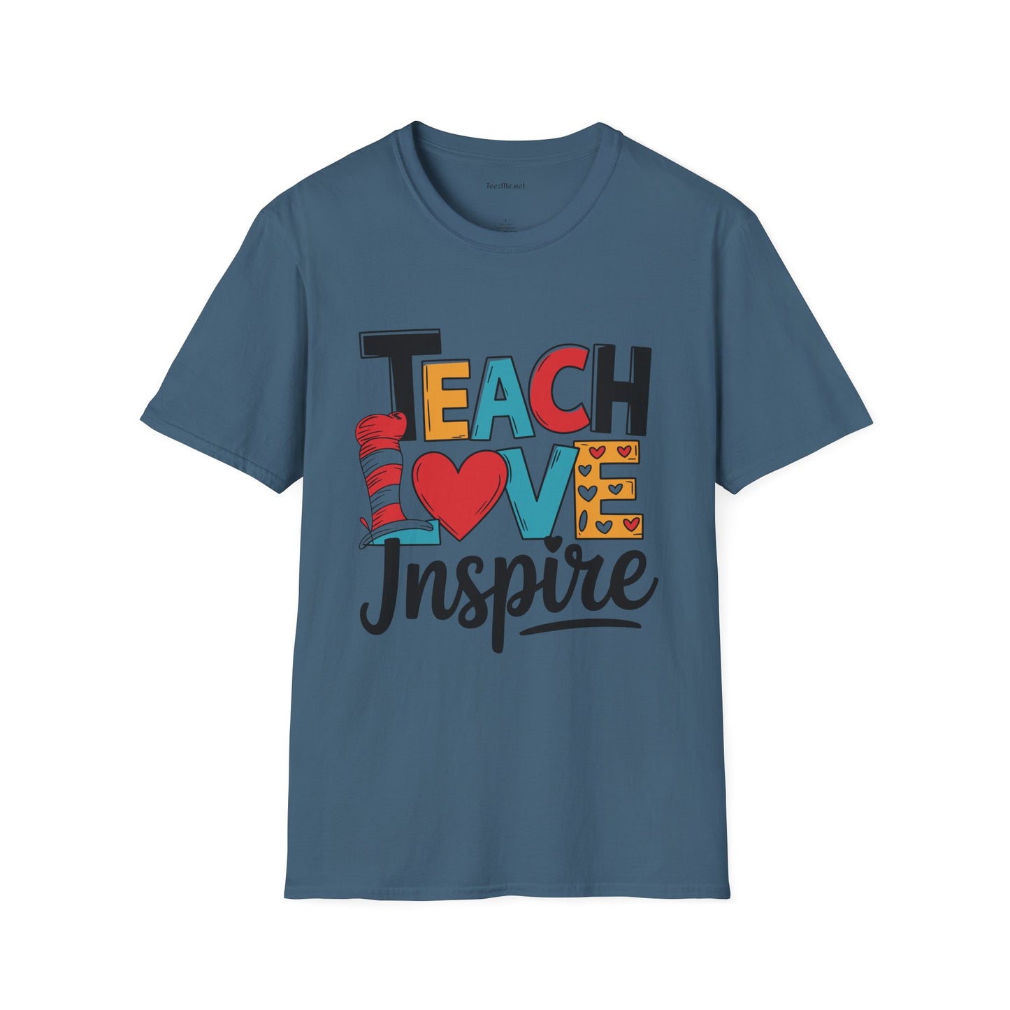 Teach Love Inspire Unisex Soft Style T-Shirt 100% Cotton Graphic