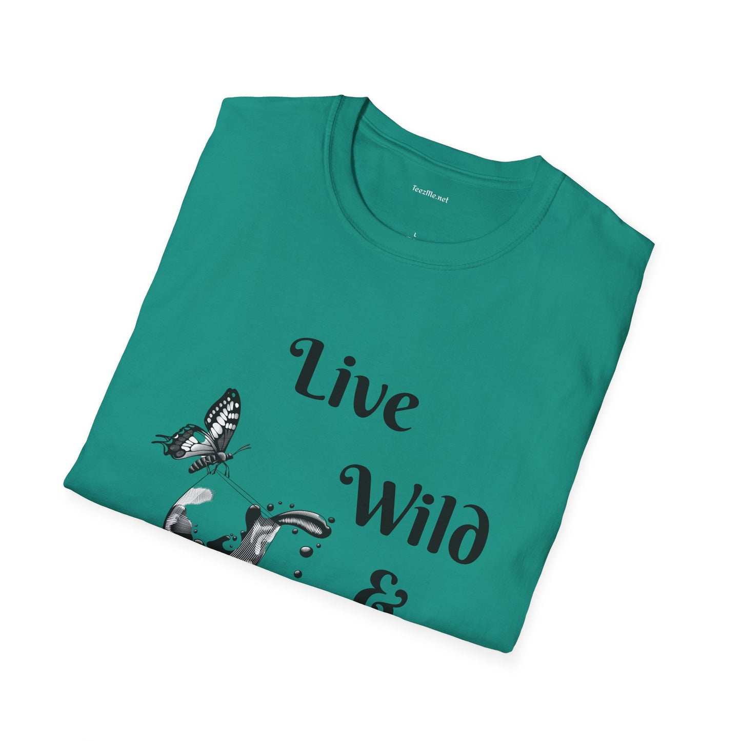 Live Wild & Free -  Unisex Softstyle T-Shirt 100% Cotton Graphic