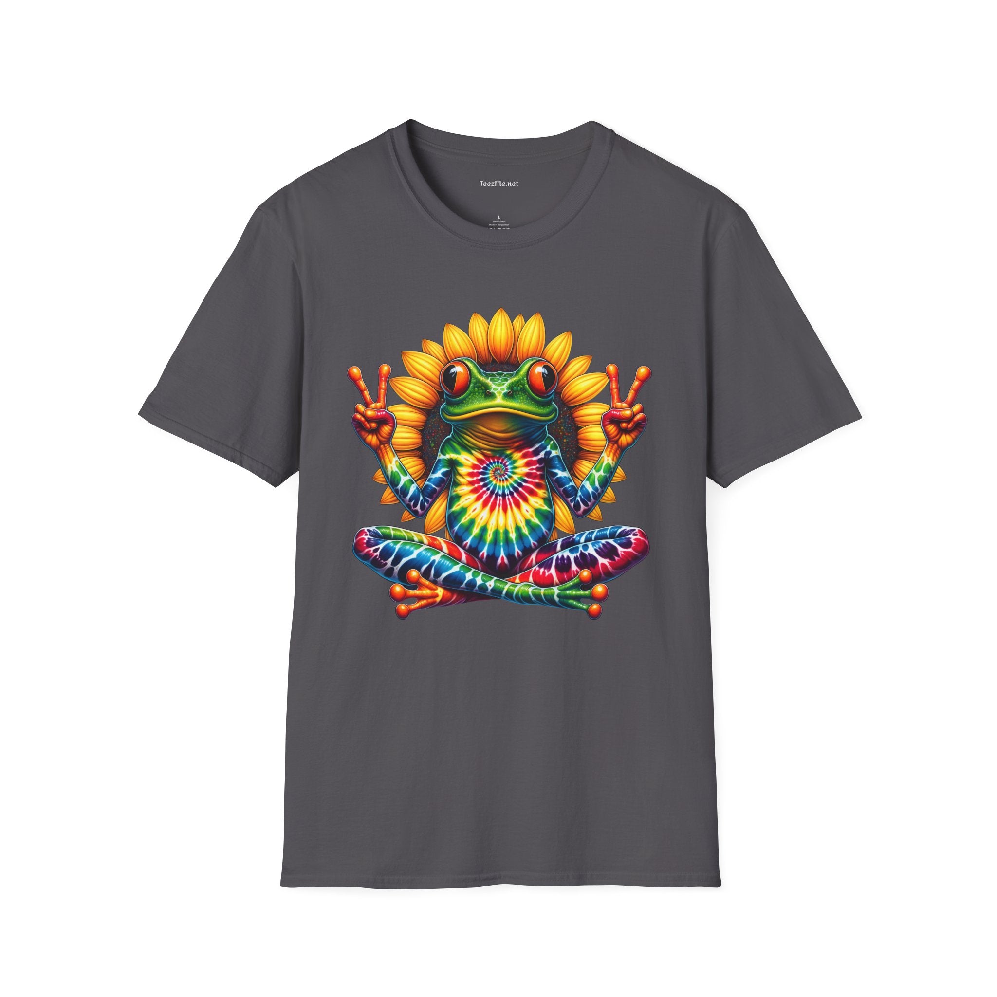 Peace Frog Tie-dye Unisex Softstyle T-Shirt 100% Cotton  #tarot