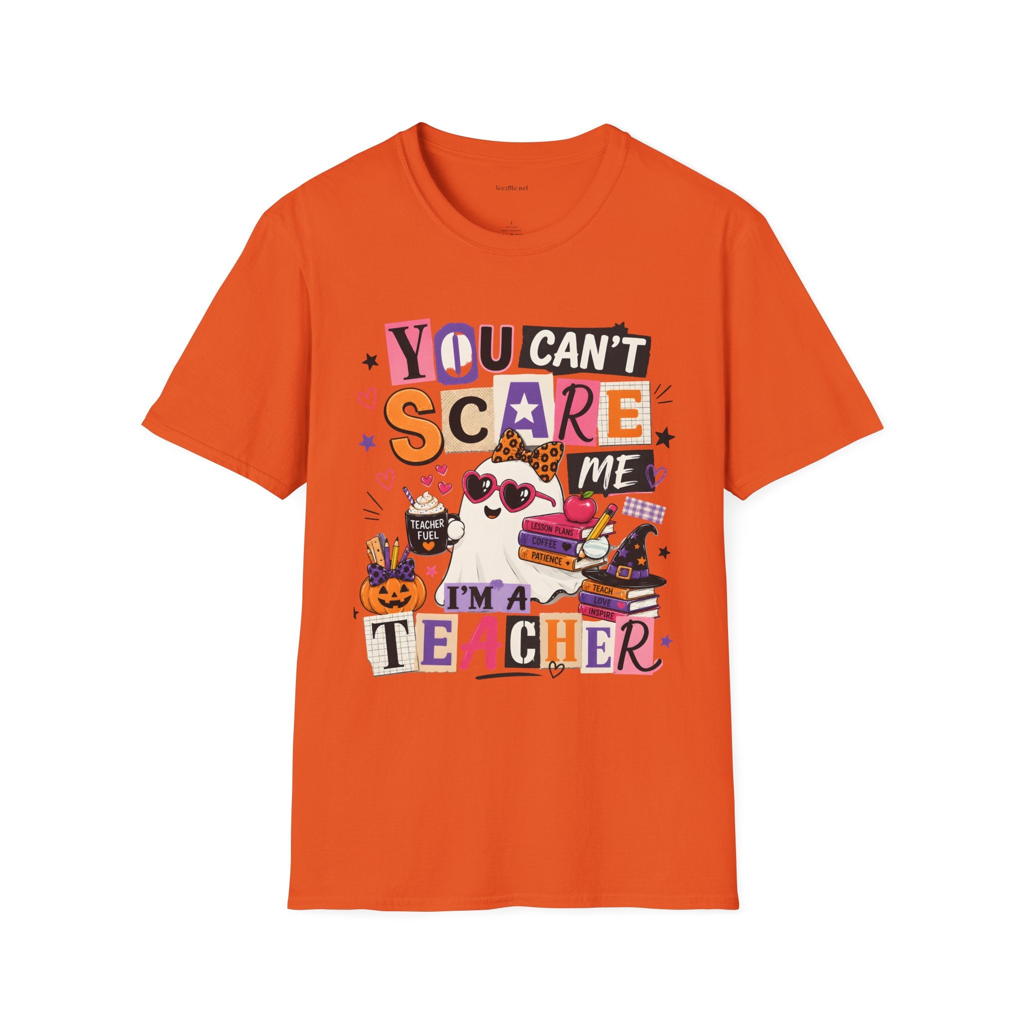 Teacher Halloween T-Shirt - "You Can't Scare Me, I'm a Teacher" Tee