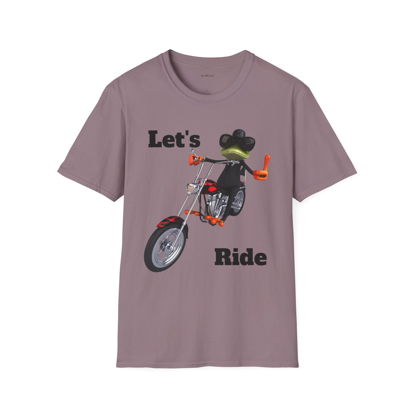 Let's Ride - Unisex Softstyle T-Shirt 100% Cotton Graphic Motorcycle Harley