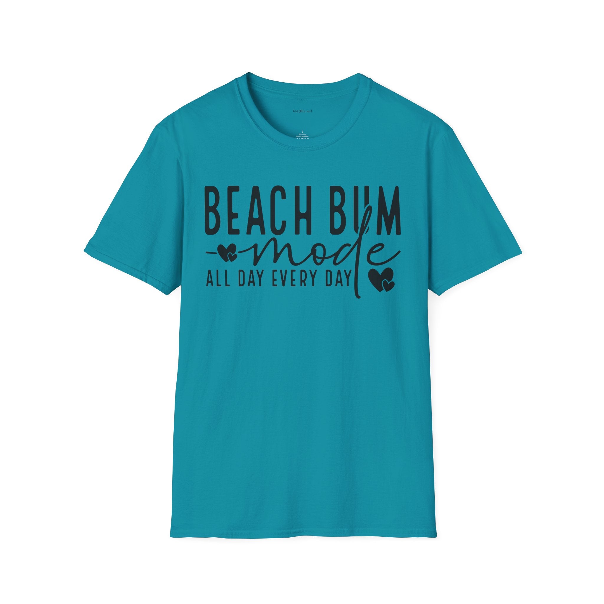 Beach Bum - Unisex Softstyle T-Shirt 100% Cotton Graphic