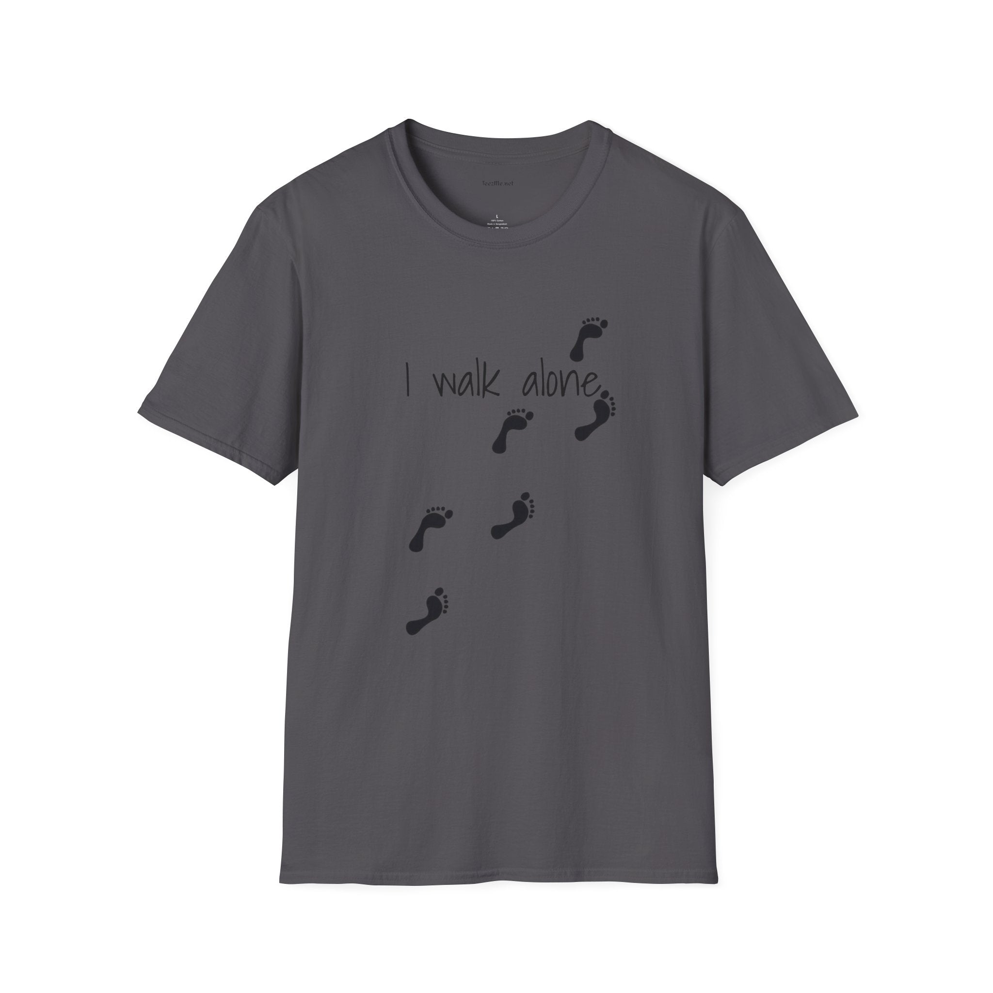 I walk alone - Unisex Softstyle T-Shirt 100% Cotton Graphic