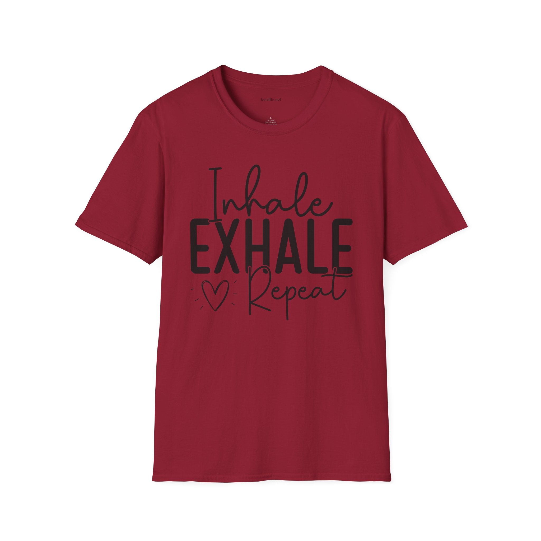 Inhale Exhale - Unisex Softstyle T-Shirt 100% Cotton Graphic
