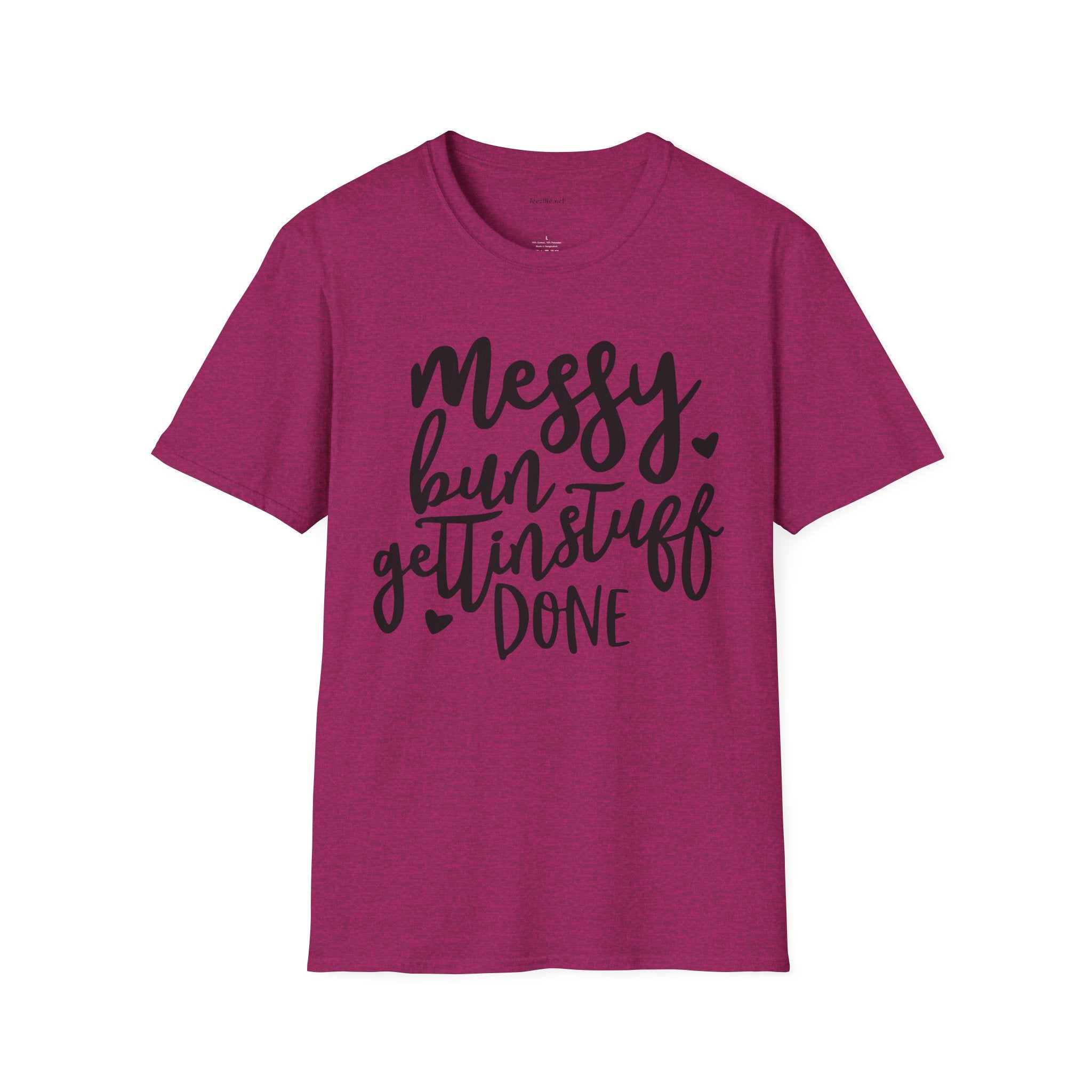 Messy Bun  - Unisex Softstyle T-Shirt 100% Cotton Graphic