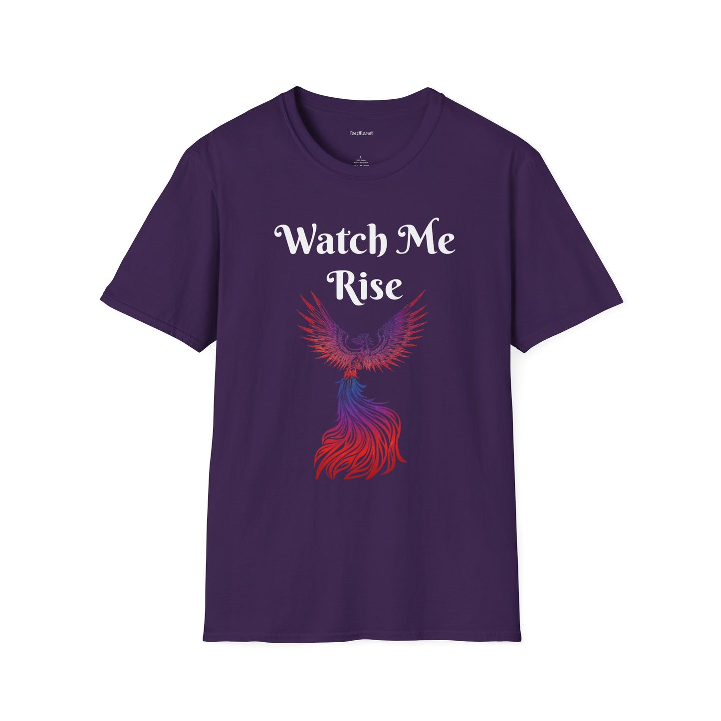 Watch Me Rise - Unisex Softstyle T-Shirt 100% Cotton Graphic