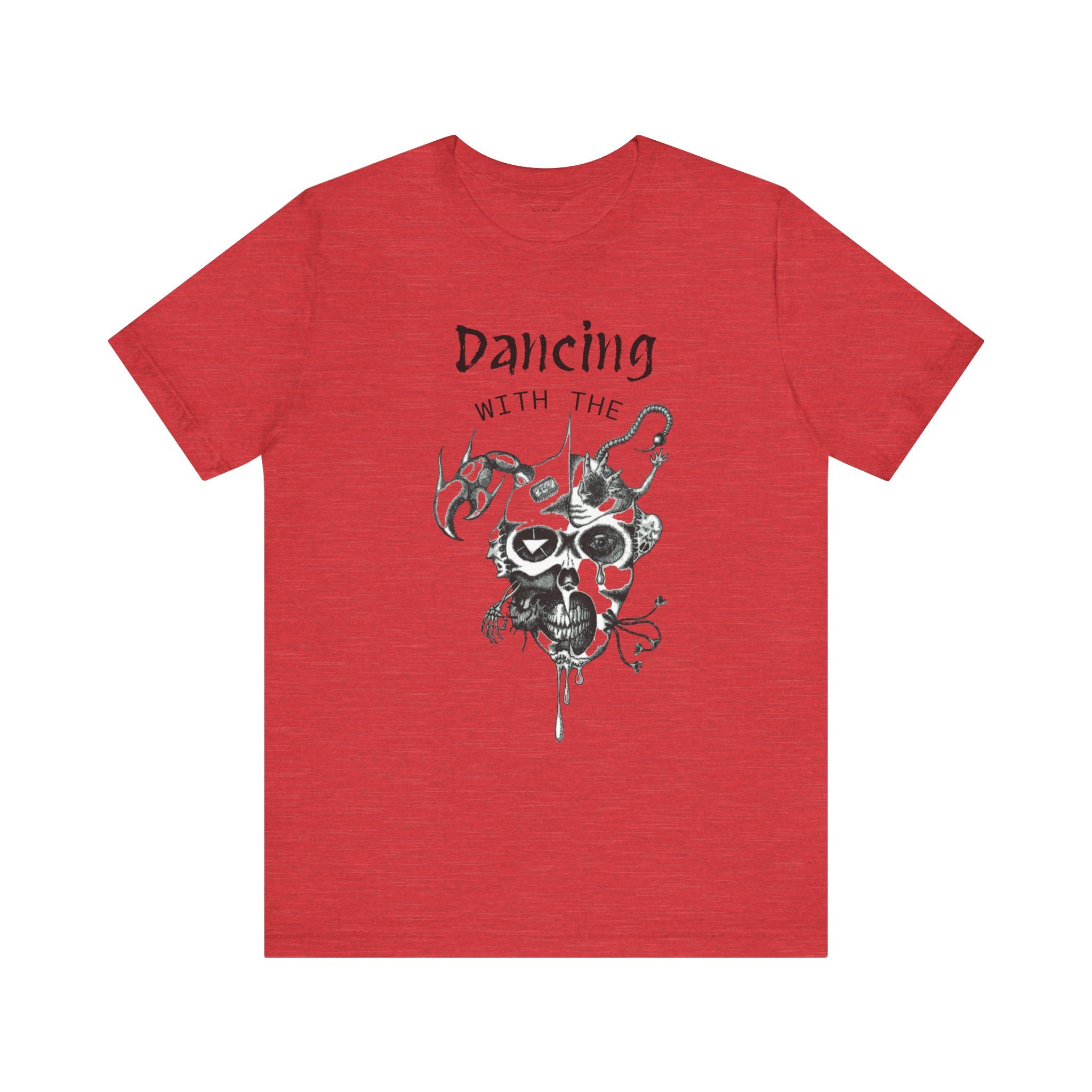 Dancing with the Devil (image) - Unisex Jersey Short Sleeve Tee