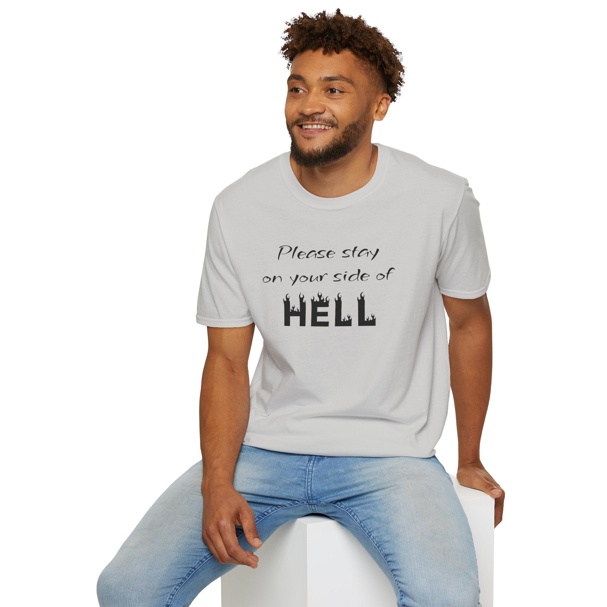 Your side of HELL  - Unisex Softstyle T-Shirt 100% Cotton Graphic