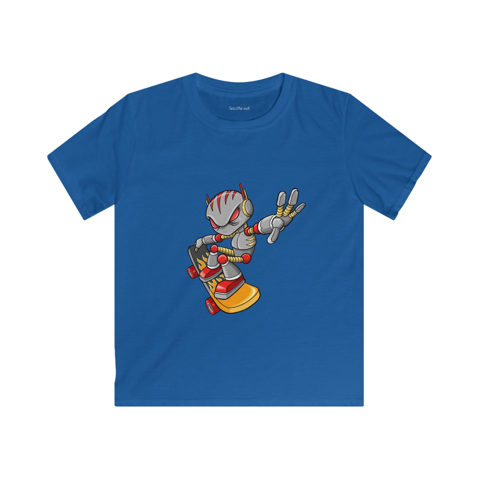 Robot Skateboarder - Softstyle Tee Children