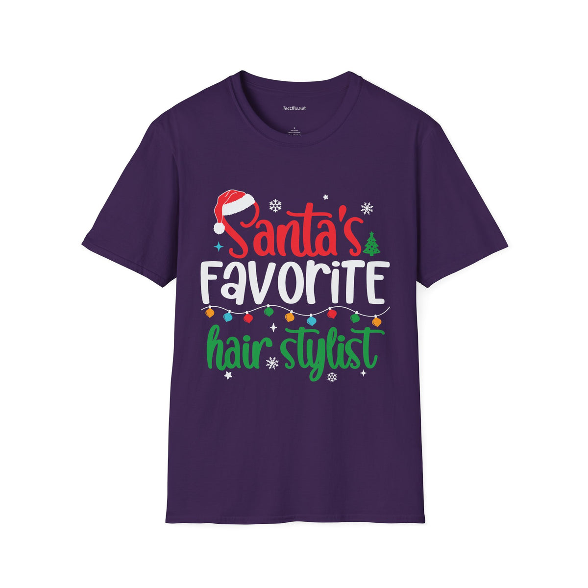 Santa’s Favorite Hair Stylist T-Shirt — Festive Christmas Salon Gift