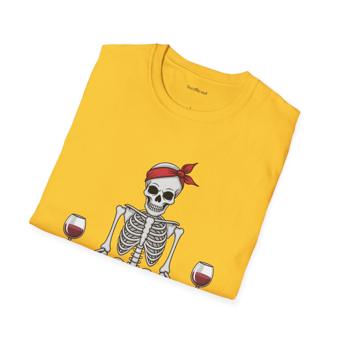 Namaste Skeleton - Unisex Softstyle T-Shirt 100% Cotton Graphic