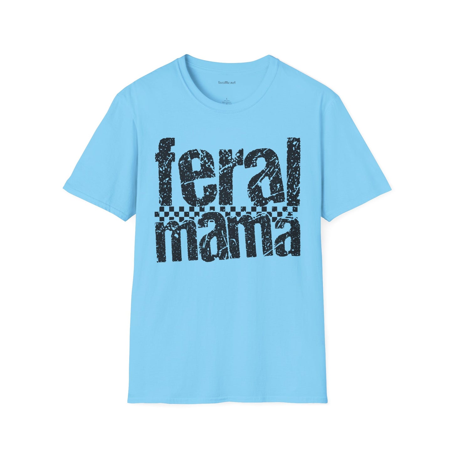 Feral Mama 01 Unisex SoftStyle T-Shirt 100% Cotton Graphic