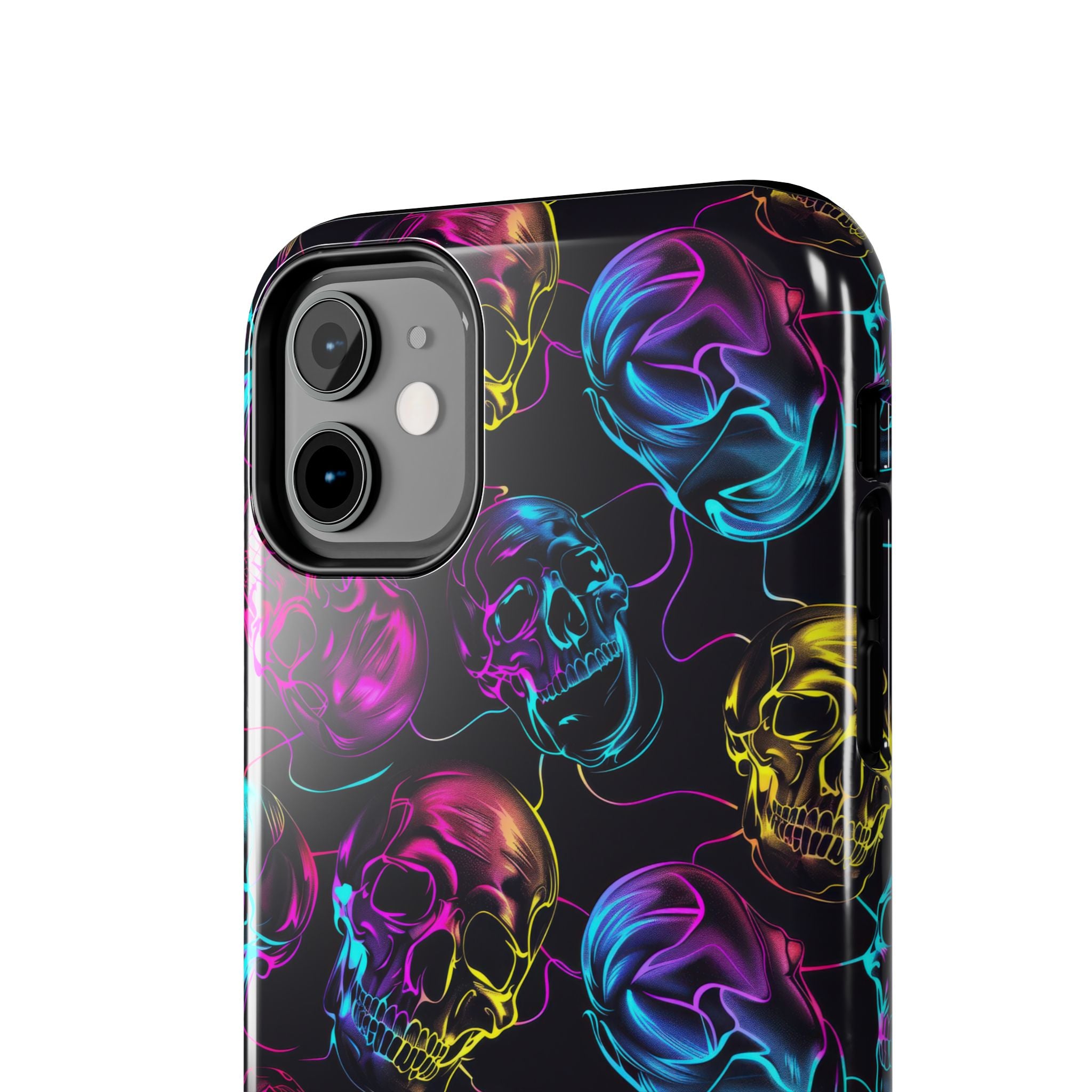 Neon Skull Cell Phone Case Tough Phone Cases