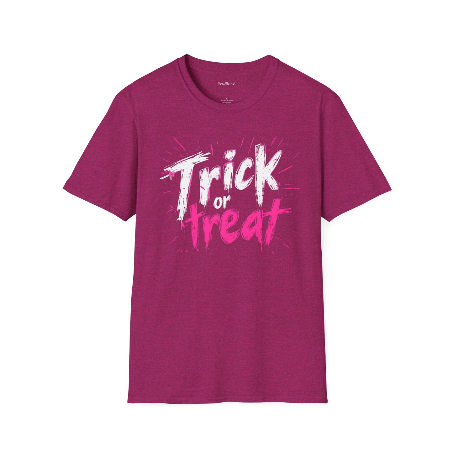 Trick or Treat Unisex Soft T-Shirt 100% Cotton Graphic