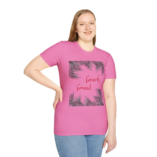 Beach Bound - Unisex Softstyle T-Shirt 100% Cotton Graphic