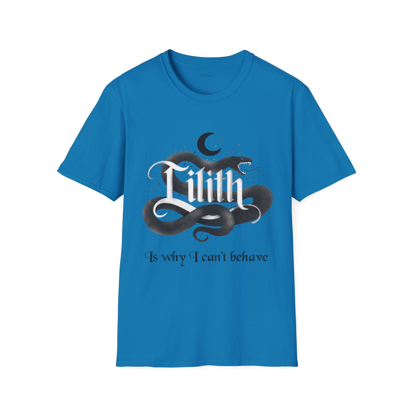 Lilith Is Why I Can't Behave Unisex Softstyle T-Shirt 100% Cotton Graphic