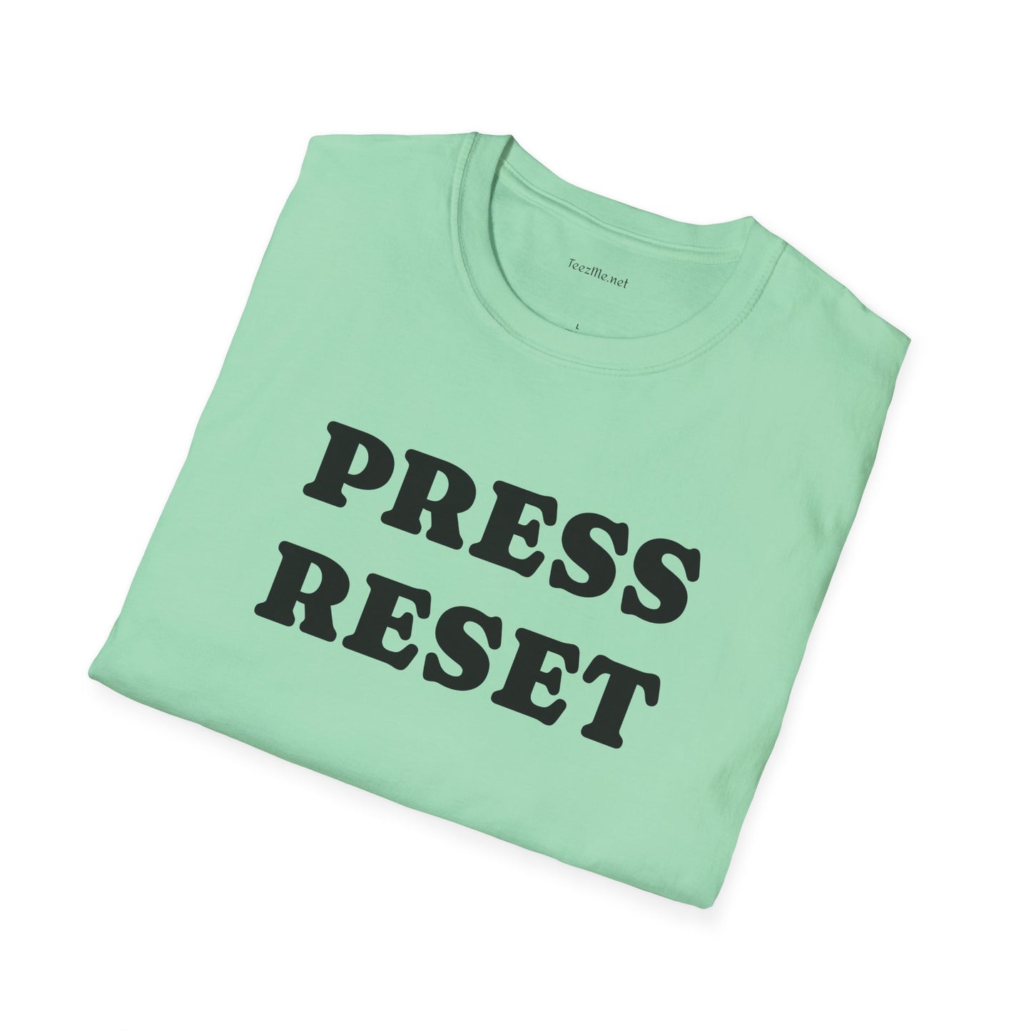 Press Reset - Unisex Softstyle T-Shirt 100% Cotton Graphic