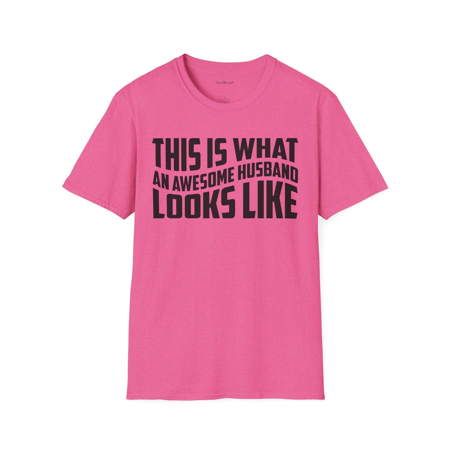 This Is What An Awesome Husband Looks Like Unisex Soft Style T-Shirt 100% Cotton Graphic