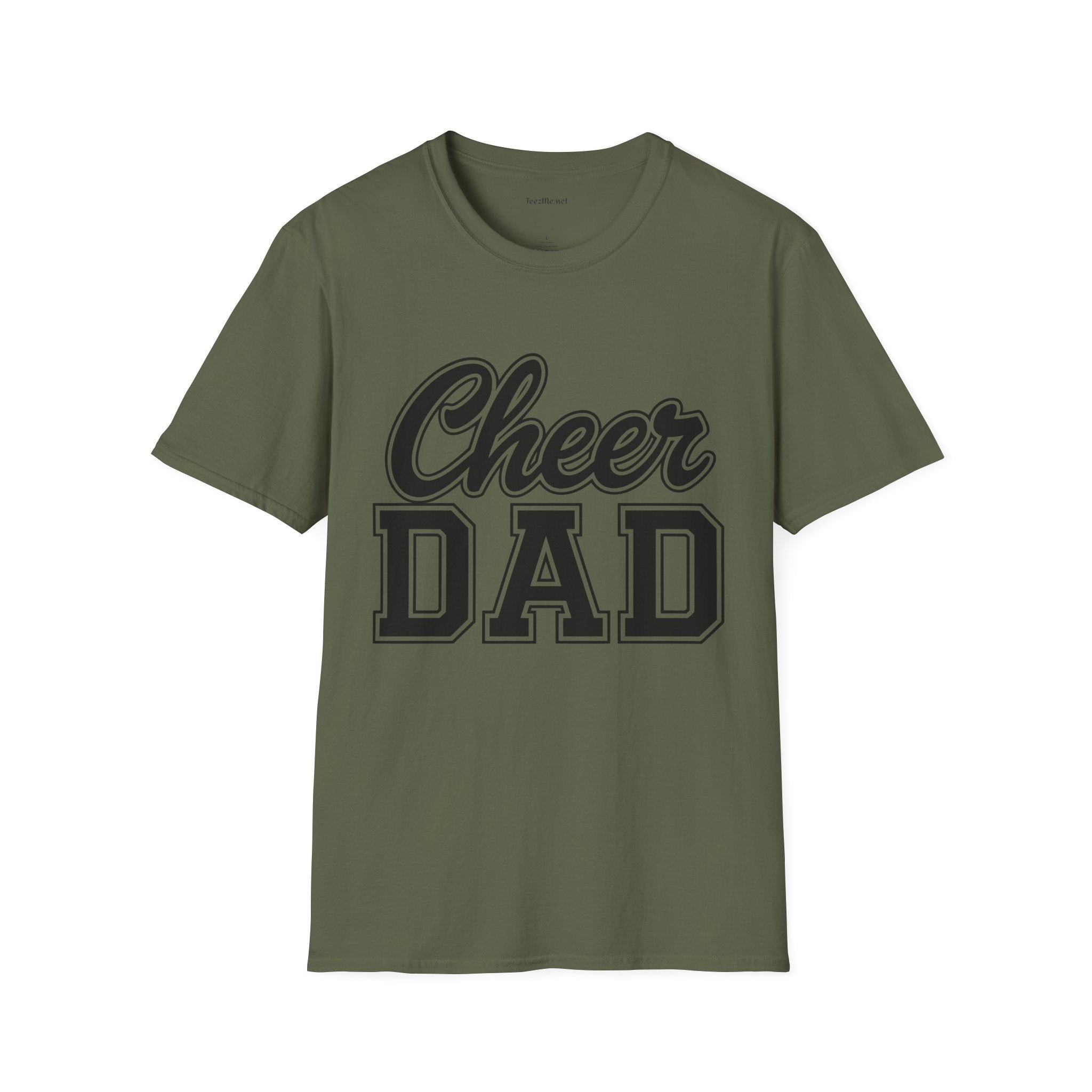Cheer Dad Unisex Soft Style T-Shirt 100% Cotton Graphic