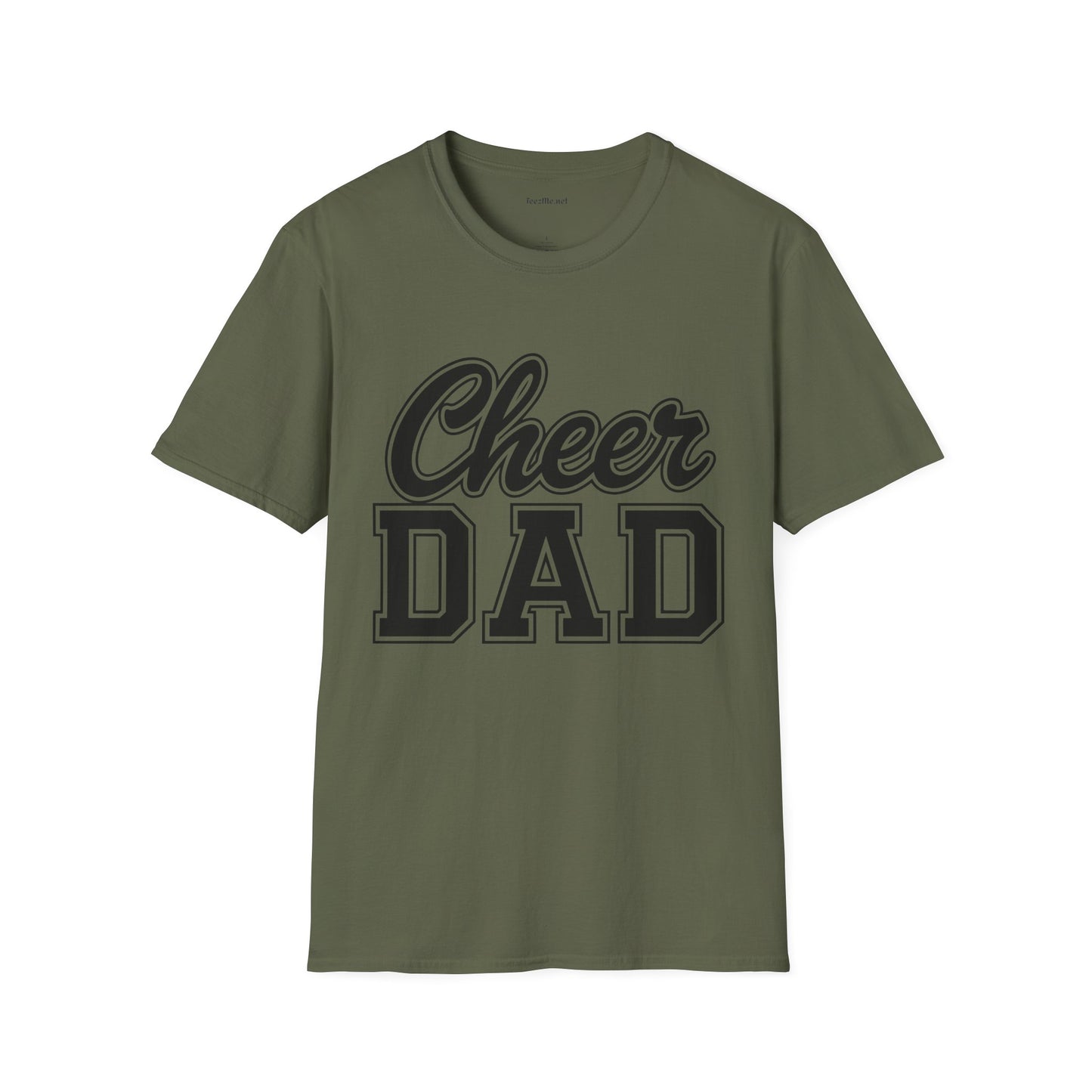 Cheer Dad Unisex Soft Style T-Shirt 100% Cotton Graphic