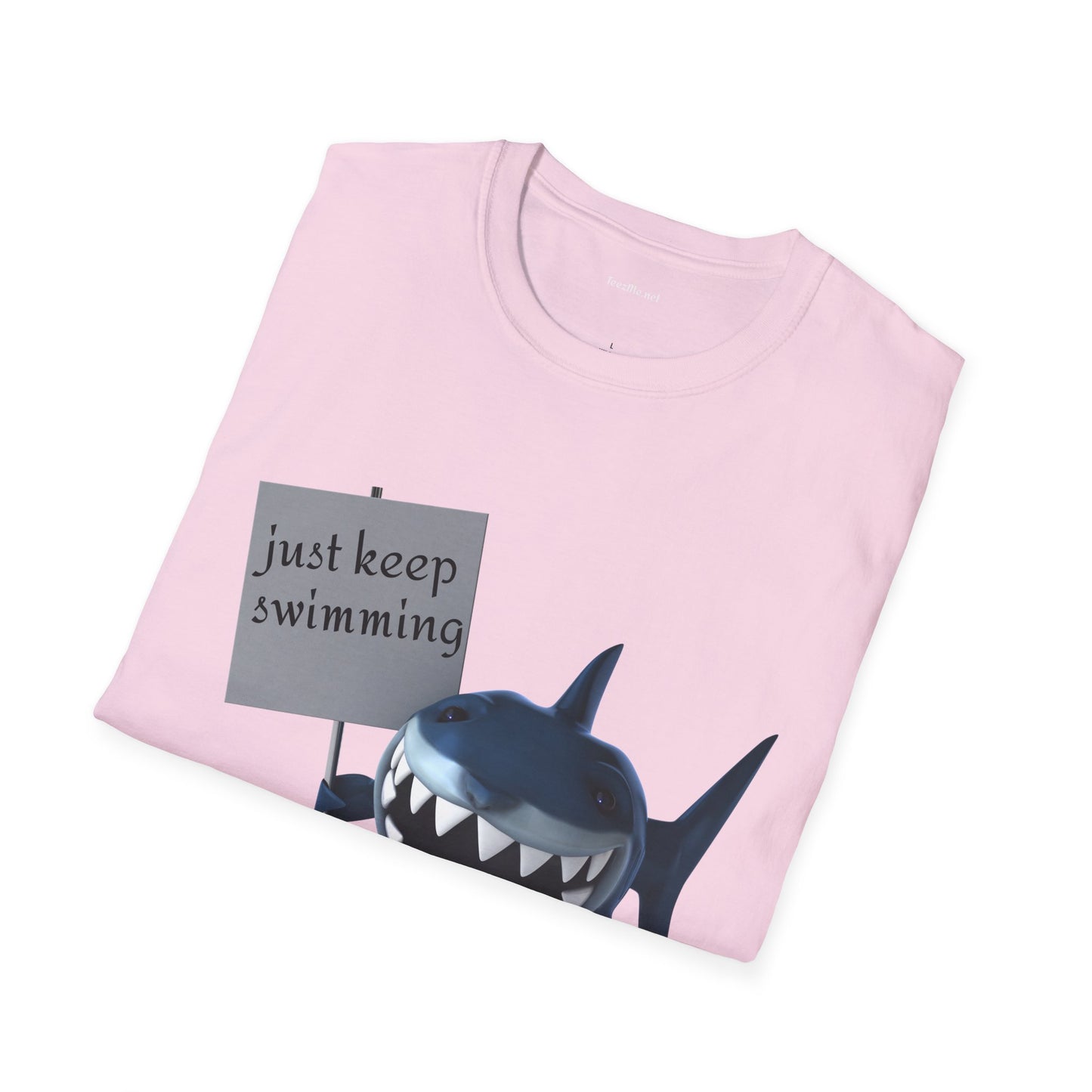 Just keep swimming - Unisex Softstyle T-Shirt 100% Cotton Graphic