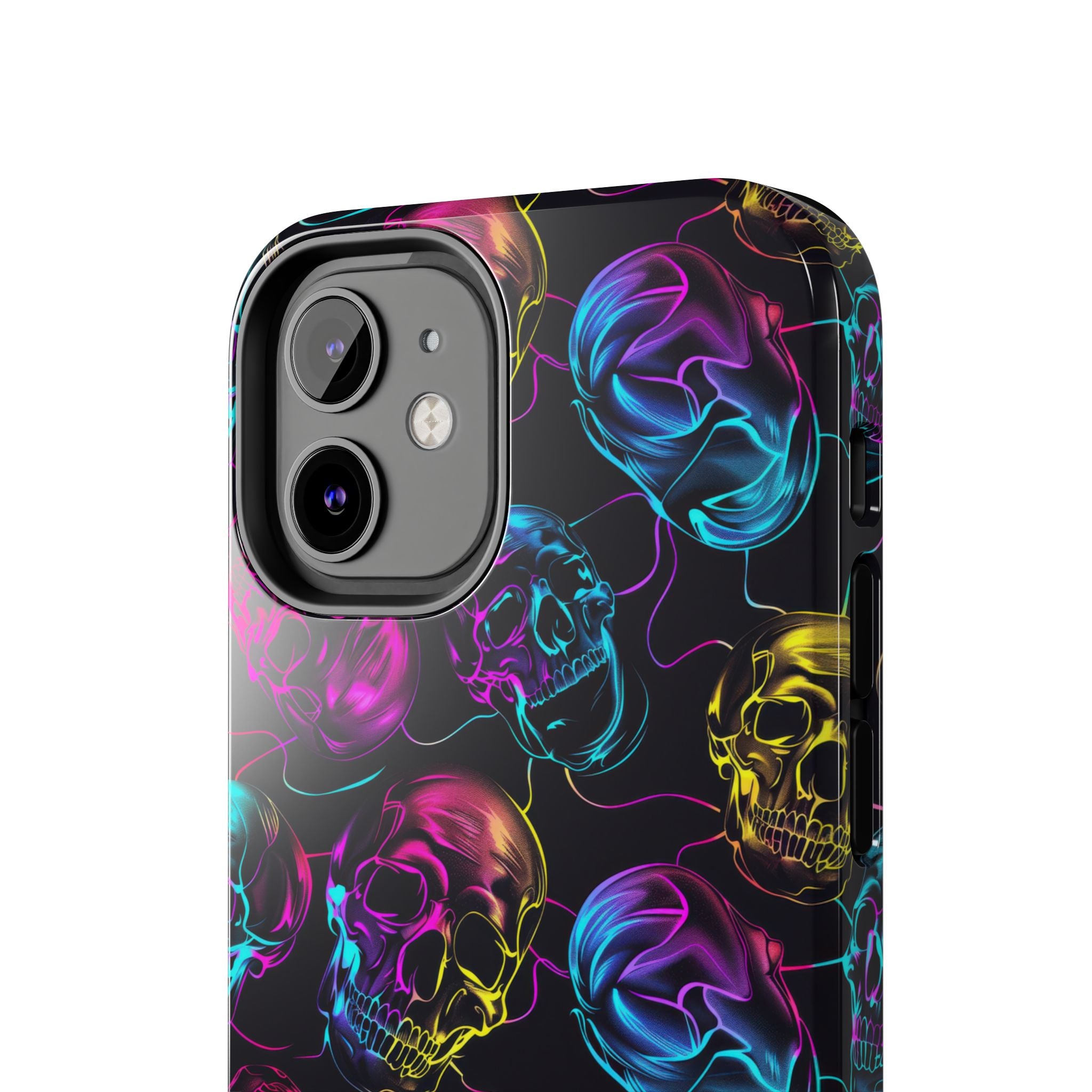 Neon Skull Cell Phone Case Tough Phone Cases