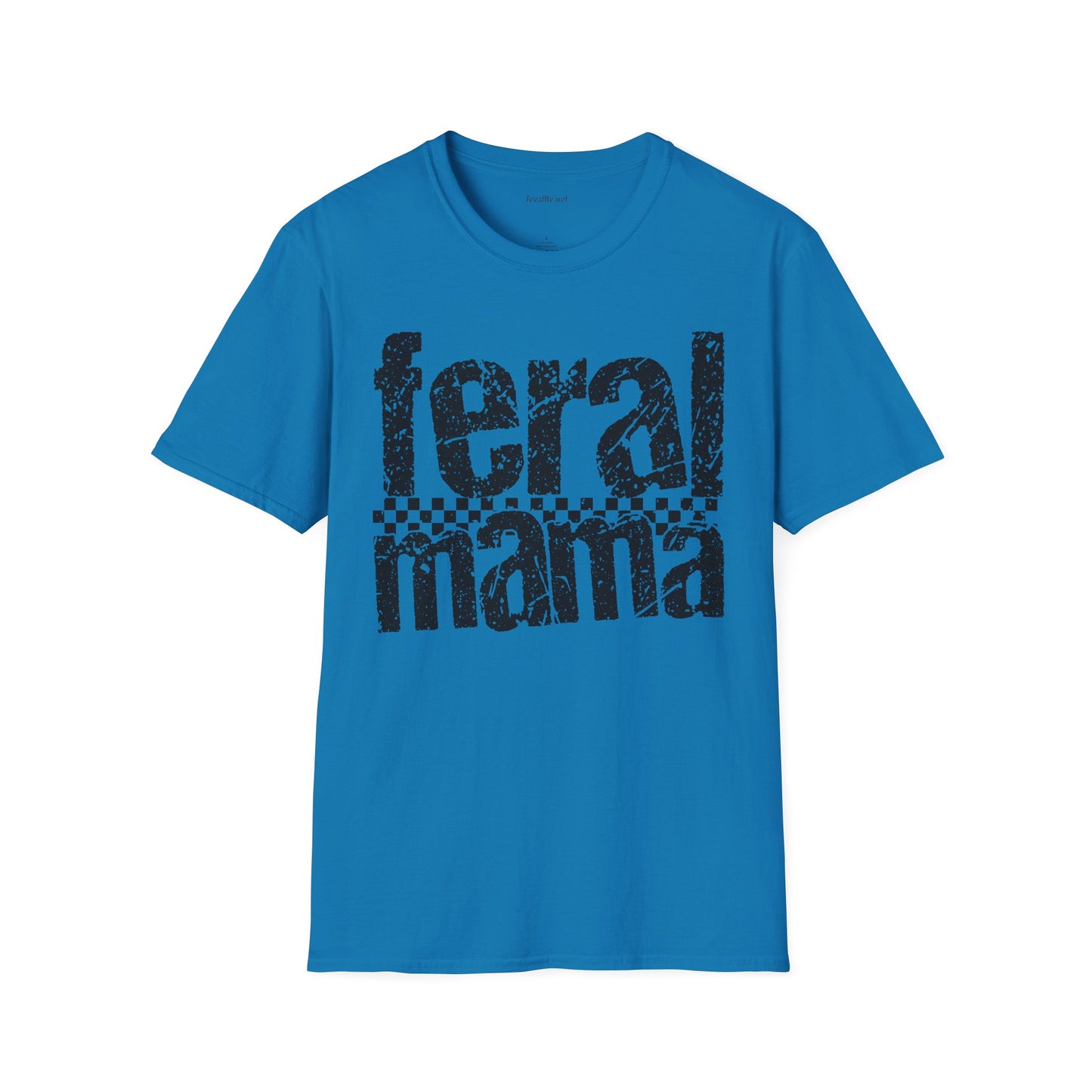 Feral Mama 01 Unisex SoftStyle T-Shirt 100% Cotton Graphic