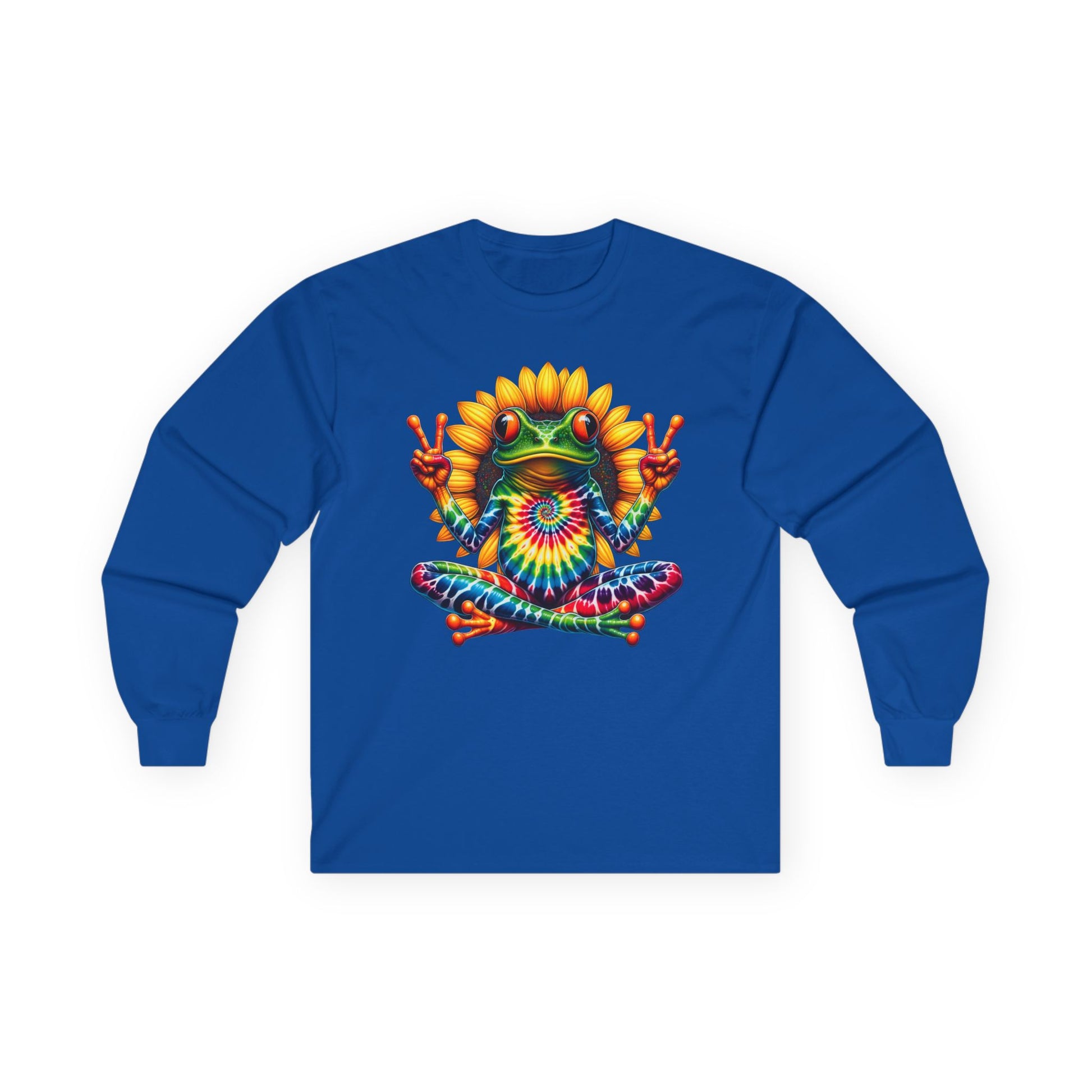 Peace Frog Tie-dye Unisex Ultra Cotton Long Sleeve Tee